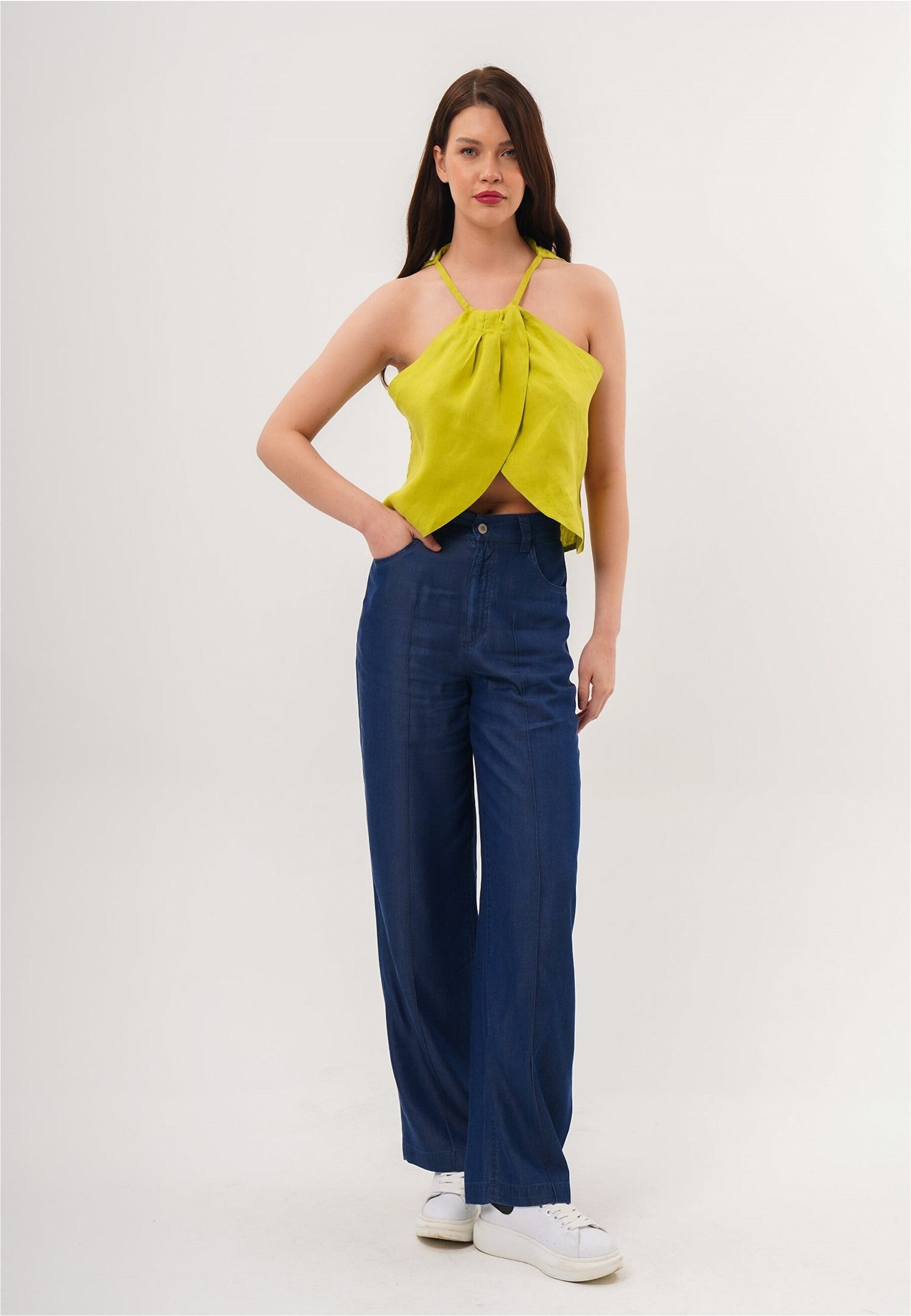 freshlions Stoffhose Giona (1-tlg) mit angesagter Jeans-Optik