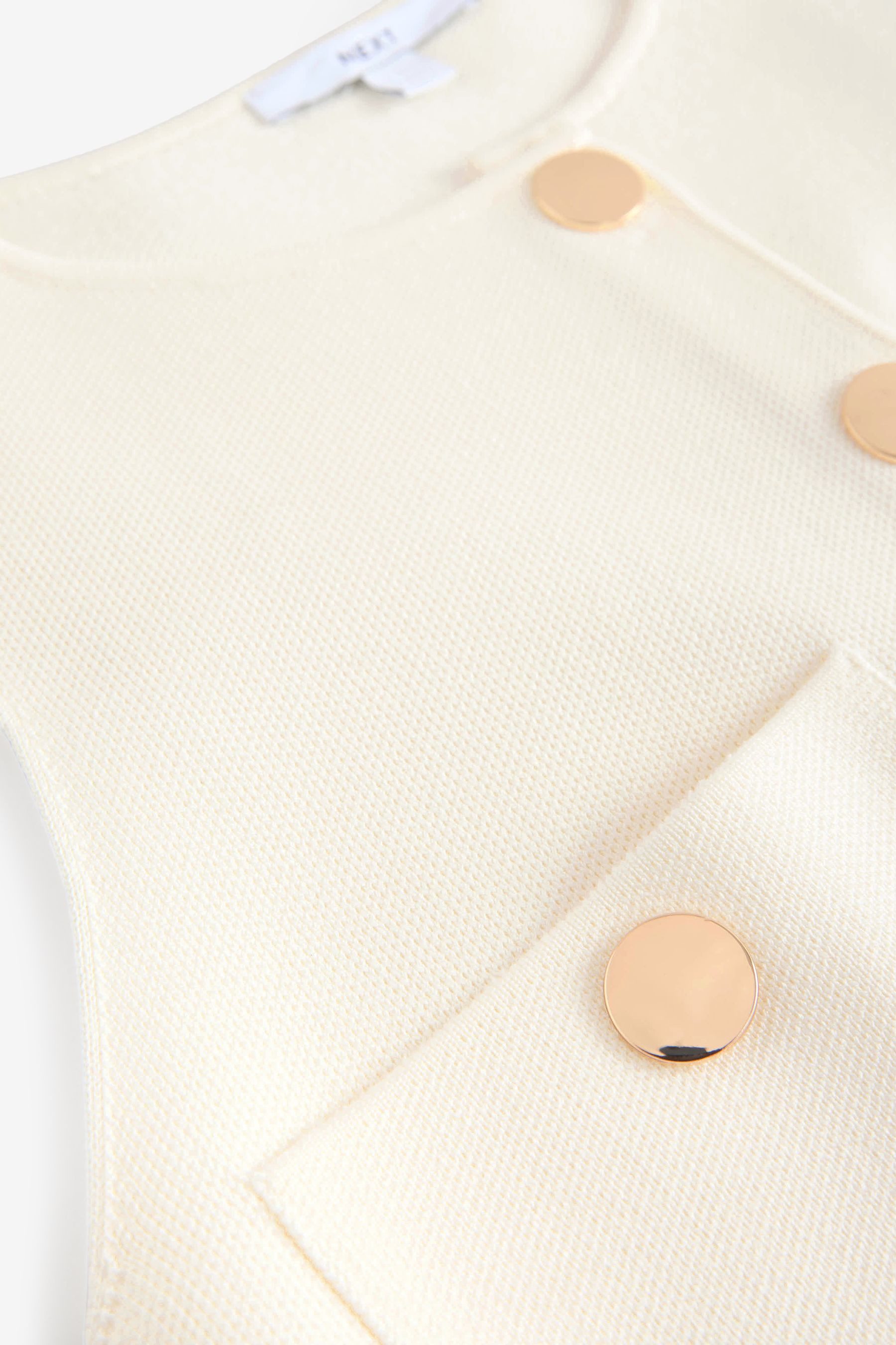 Next Anzugweste Gestricktes Westenoberteil mit Knopfleiste (1-tlg)