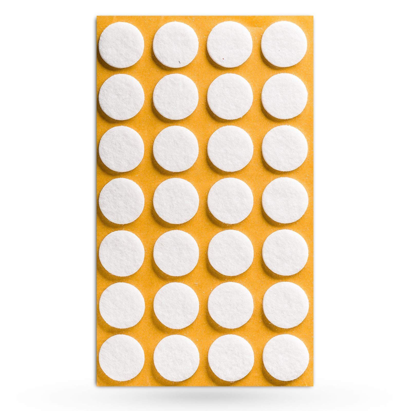 SO-TECH® Мебельfuß Войлочные планеры Ø 20 x 3 mm selbstklebend schwarz oder weiß, (28-St)