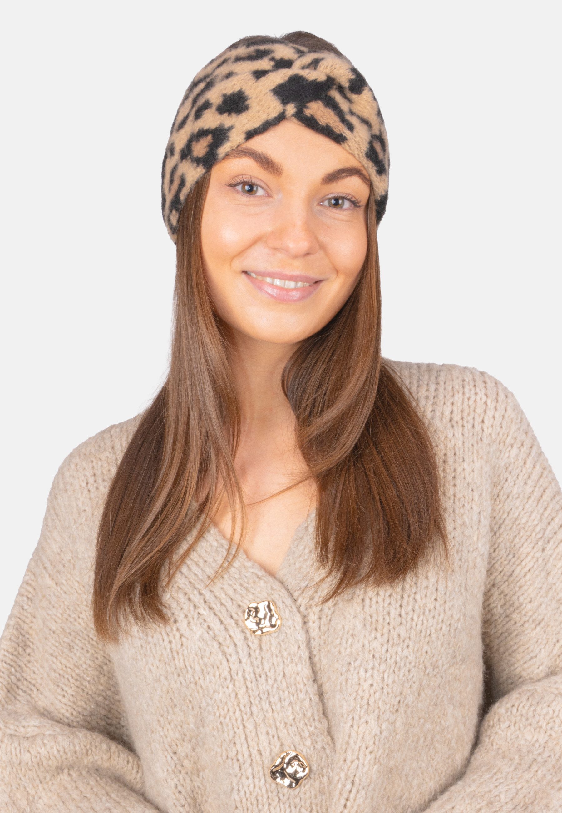 Seasons of April Stirnband TANJA Leo Stirnband für Damen, One Size, für Win günstig online kaufen