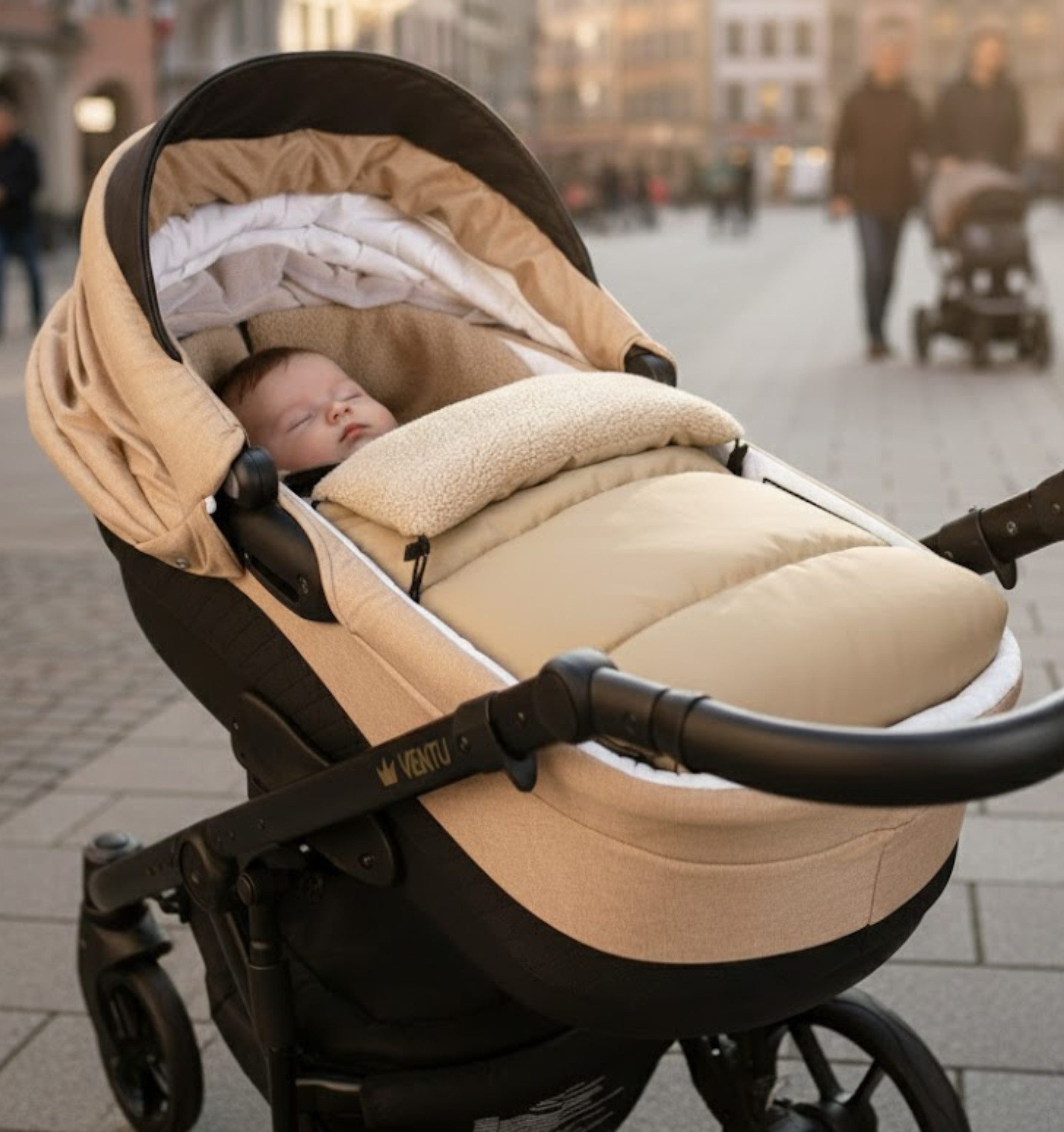 BabyLux Fußsack Bouclé Winter Fußsack 90cm Kinderwagen Buggy, Babyschale Sc günstig online kaufen