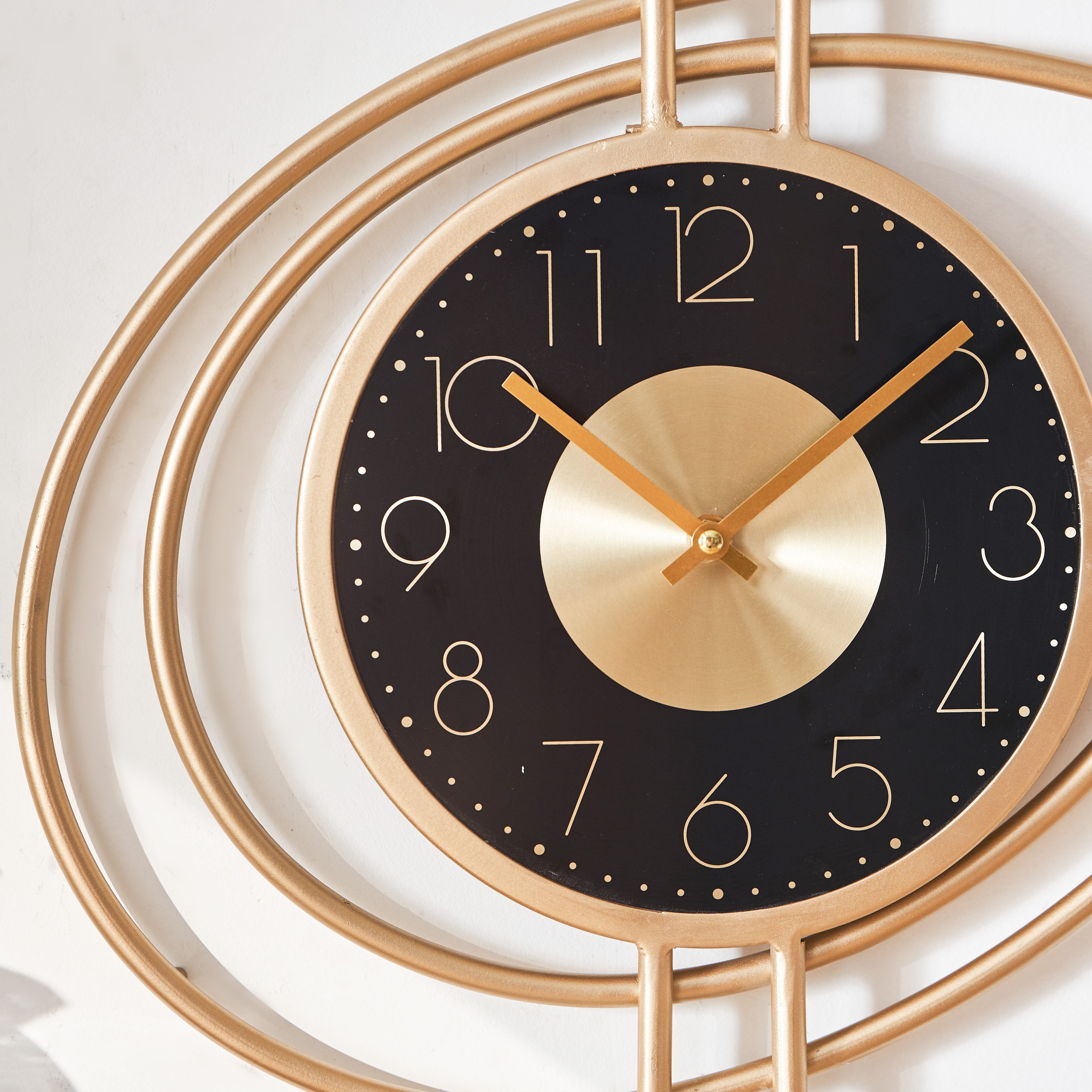 K&L Wall Art Wanduhr Designer Metalluhr modern Gold Optik Aluminium Wanduhr günstig online kaufen