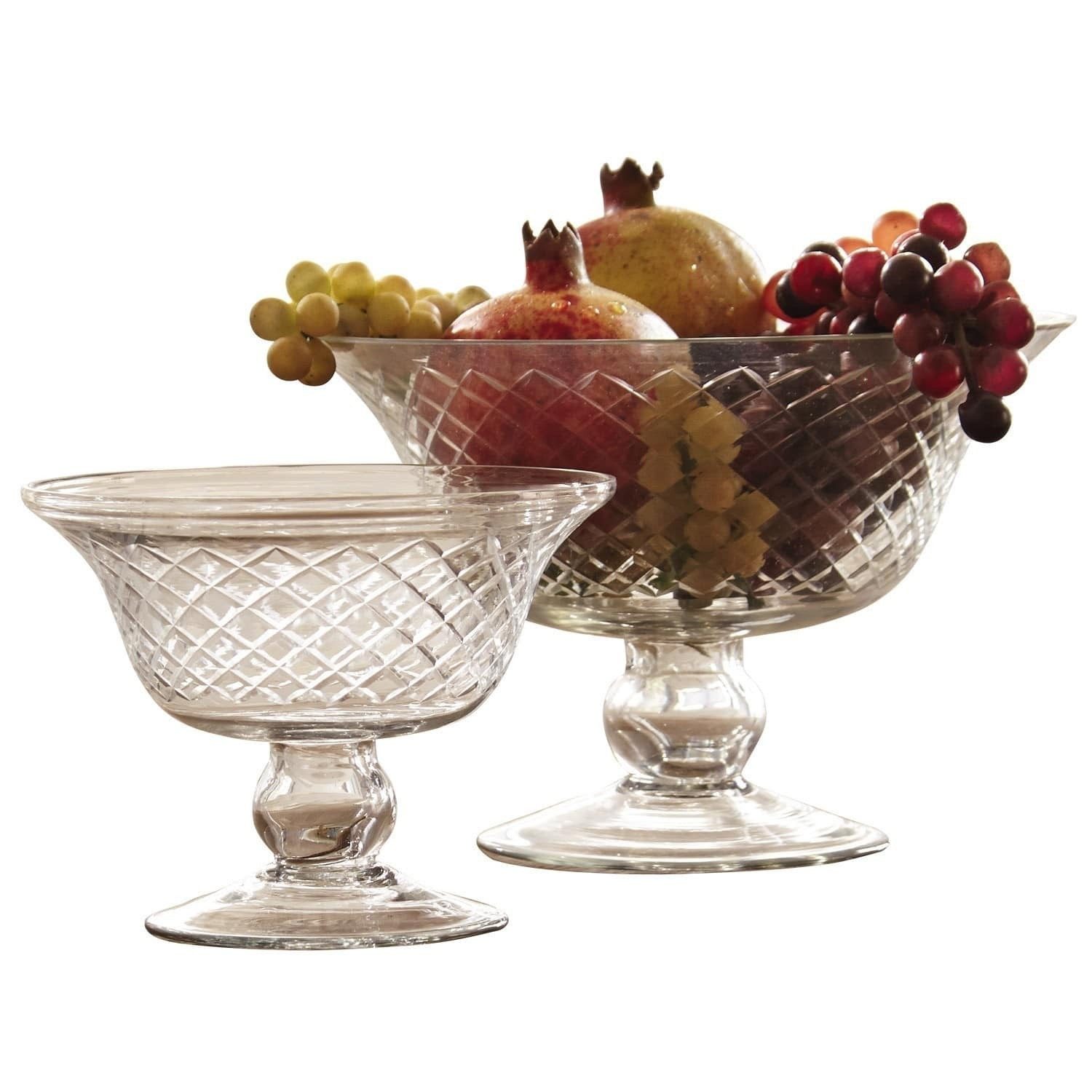 Mirabeau Geschirr-Set Schalen 2er Set Kadence klar, Glas, Edle Glaspokale mit Rautenschliff. € 36,95
