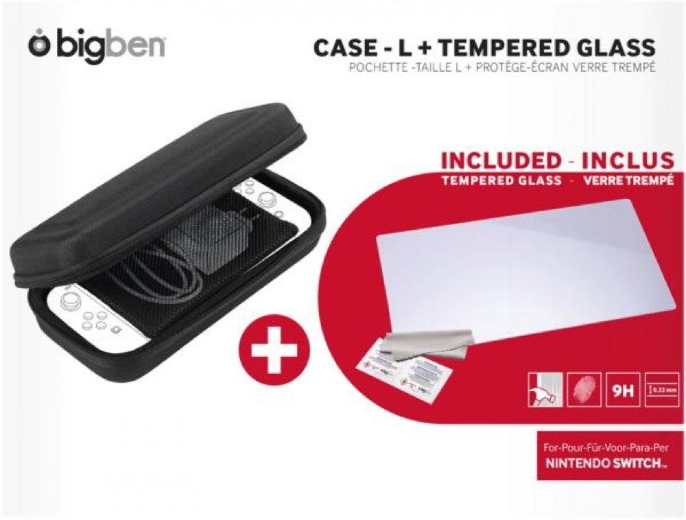 BigBen Nintendo Switch Tasche Essential Starter Pack II Case schwarz BB365887 Zubehör Nintendo