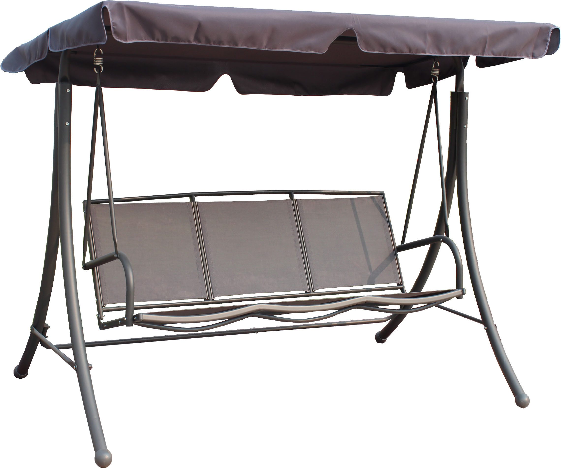 Garden Pleasure Hollywoodschaukel ANNA, 3-Sitzer, grau/schwarz