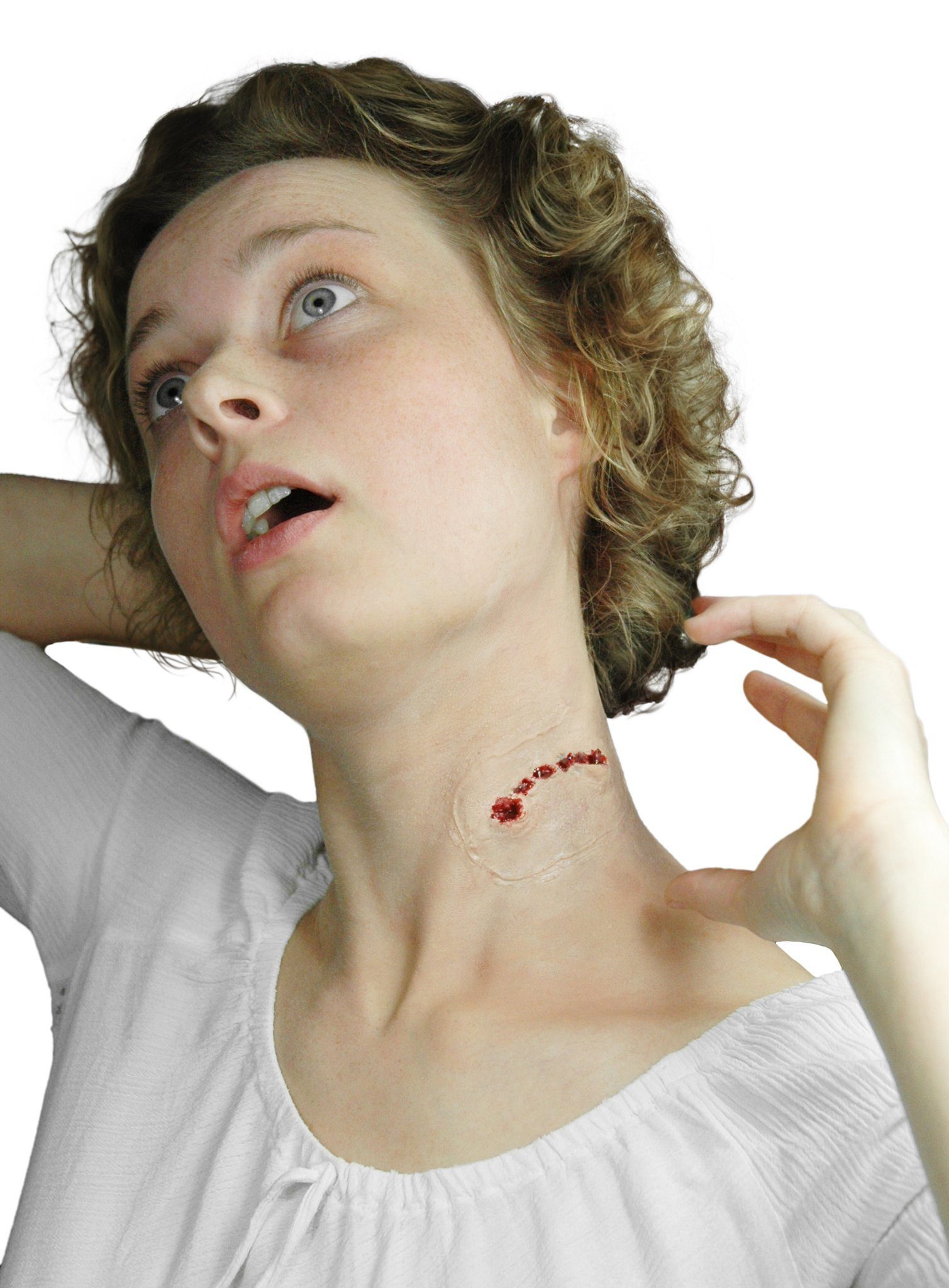Theaterschminke Biss eines Vampirs - Latexwunde