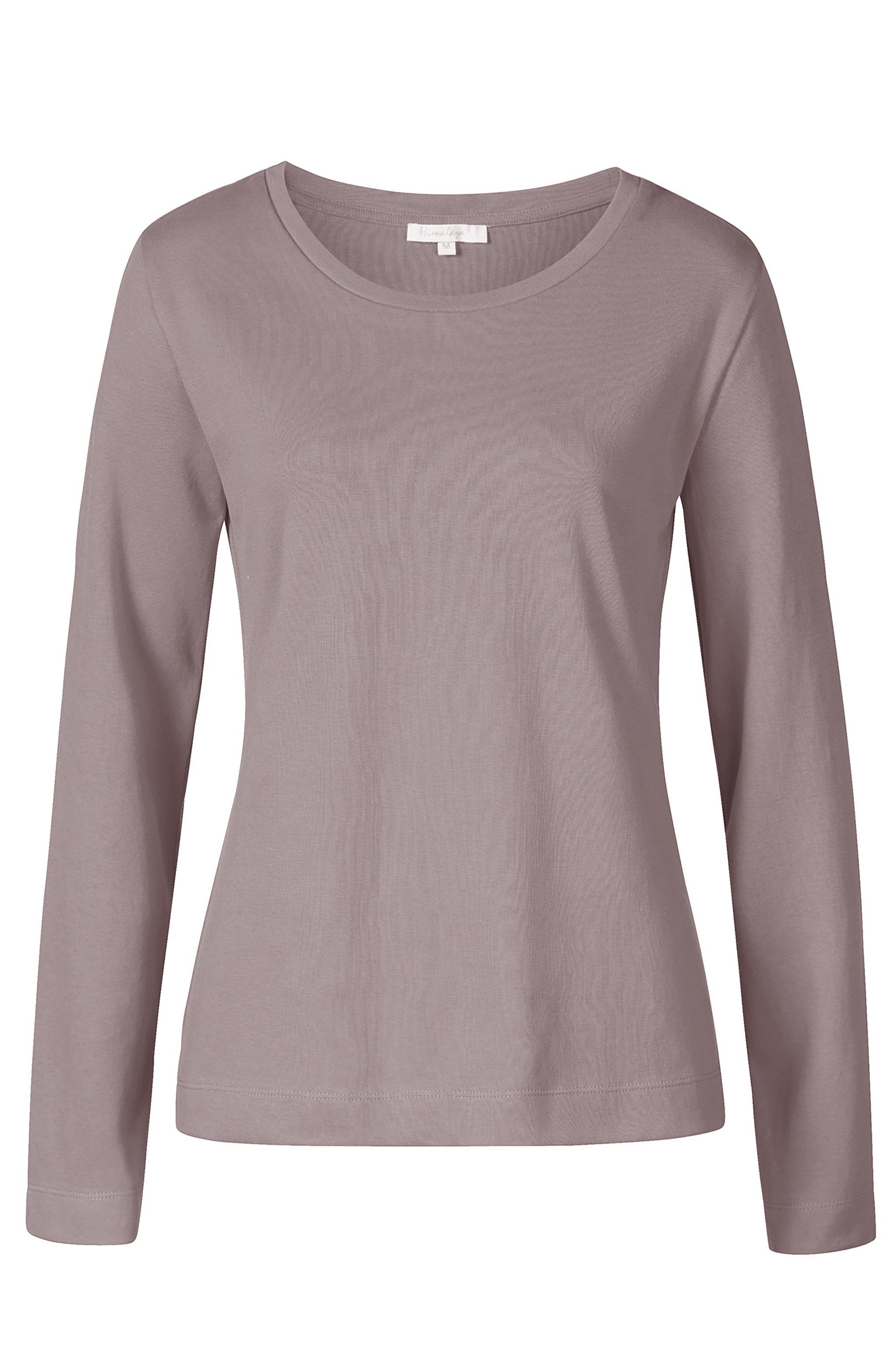 Himalaya Clothing Langarmshirt Basic Damen Shirt langarm "Alma" aus Feinrip günstig online kaufen