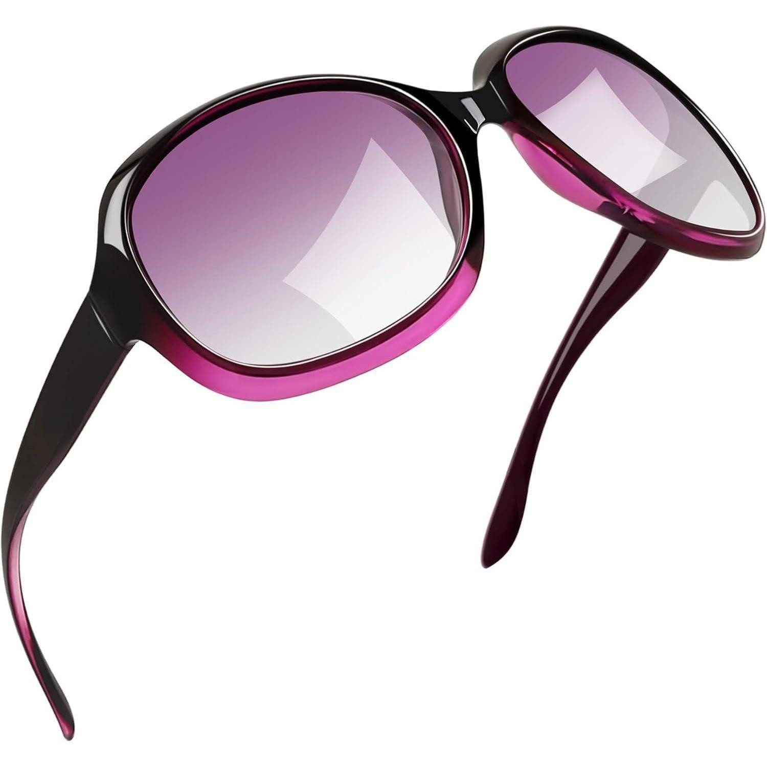 LuxusKollektion Sonnenbrille Sonnenbrille Damen Übergroße B14-mode Lila Helllila Wie die Bilder