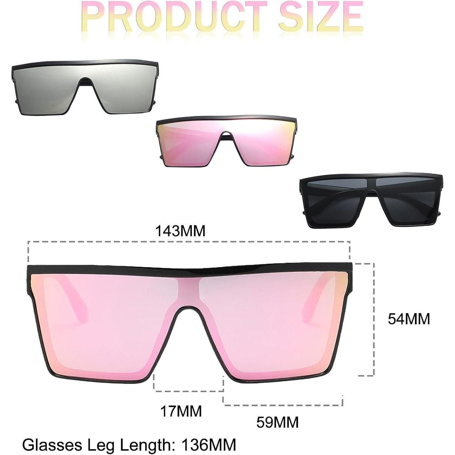 LuxusKollektion Retrosonnenbrille 3er Pack Retro Square günstig online kaufen