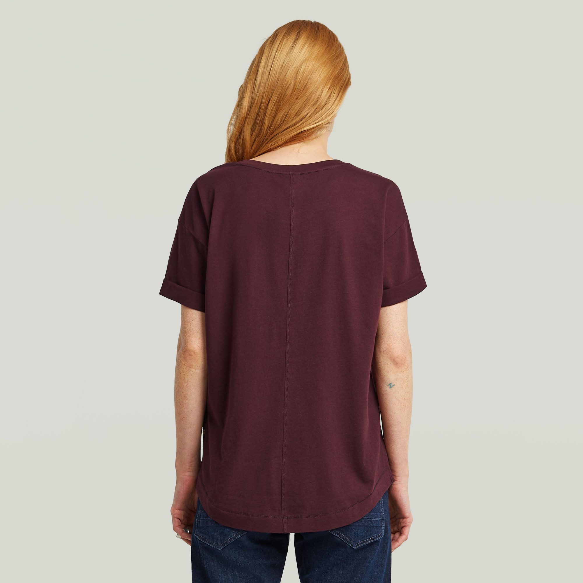 G-STAR T-Shirt Rolled up mit umgeschlagenen Ärmeln günstig online kaufen