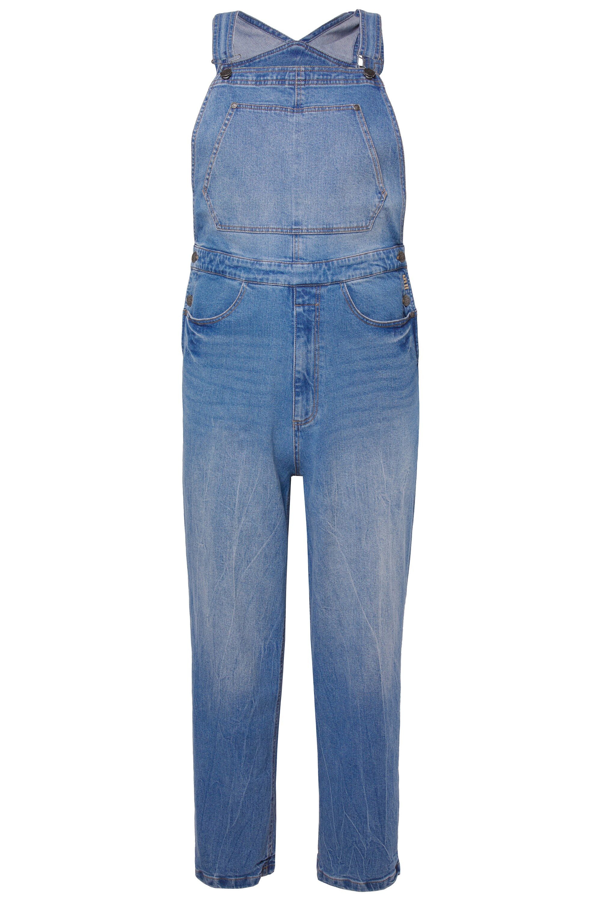 STHUGE 5-Pocket-Jeans STHUGE Jeans-Latzhose Baggy Fit günstig online kaufen