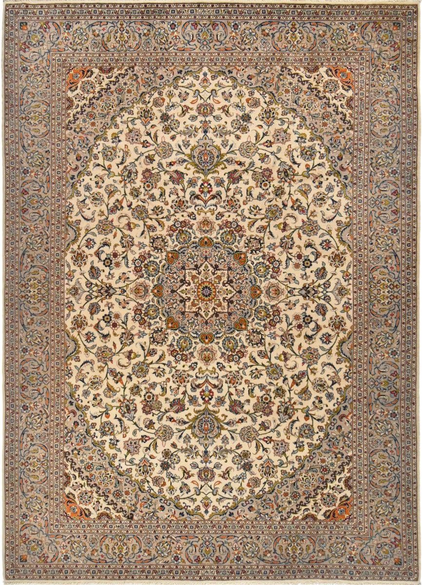 Orientteppich Keshan 253x354 Handgeknüpfter Orientteppich / Perserteppich, Nain Trading, rechteckig, Höhe: 12 mm