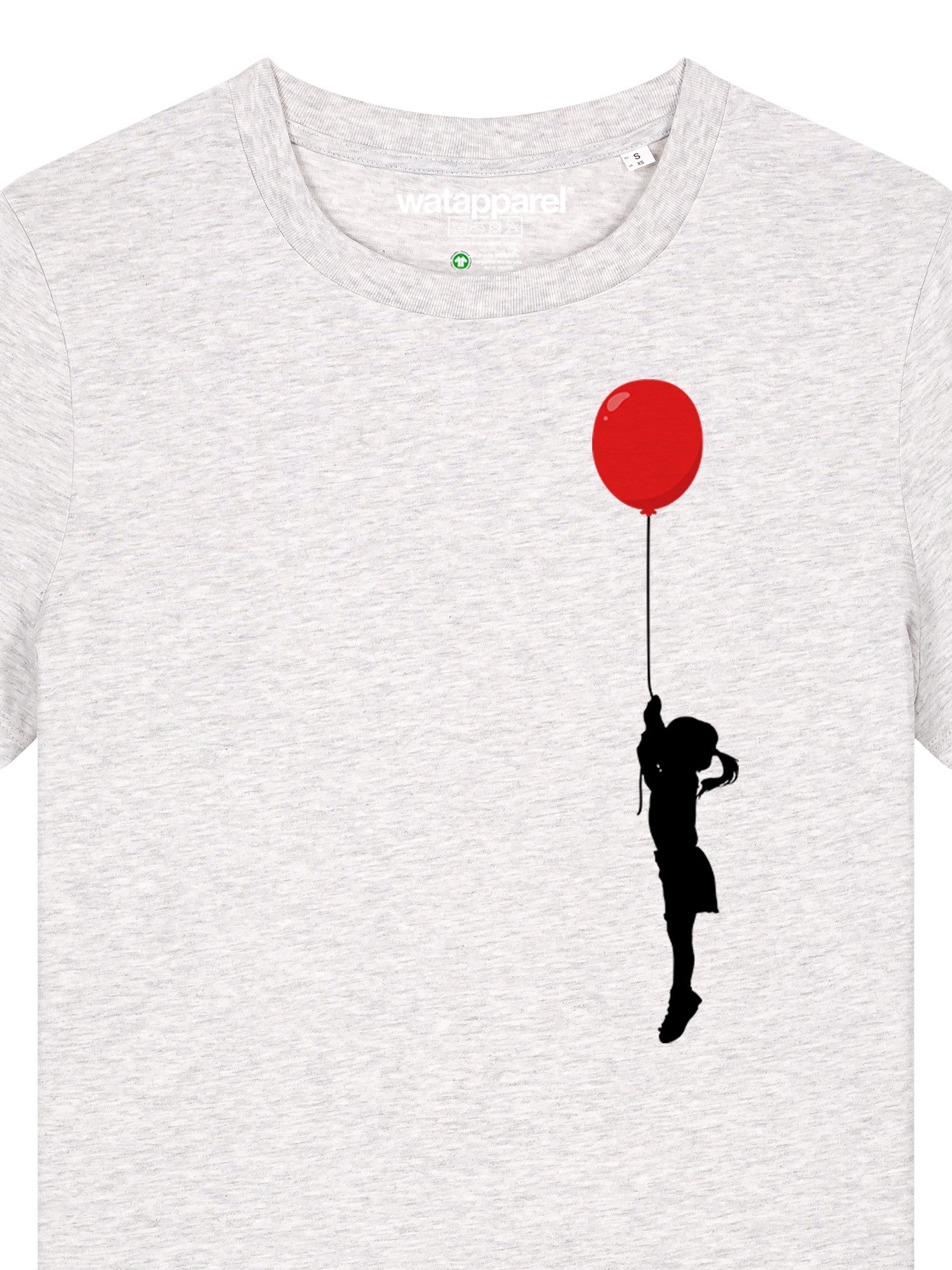 wat? Apparel T-Shirt Mädchen mit Luftballon (print)