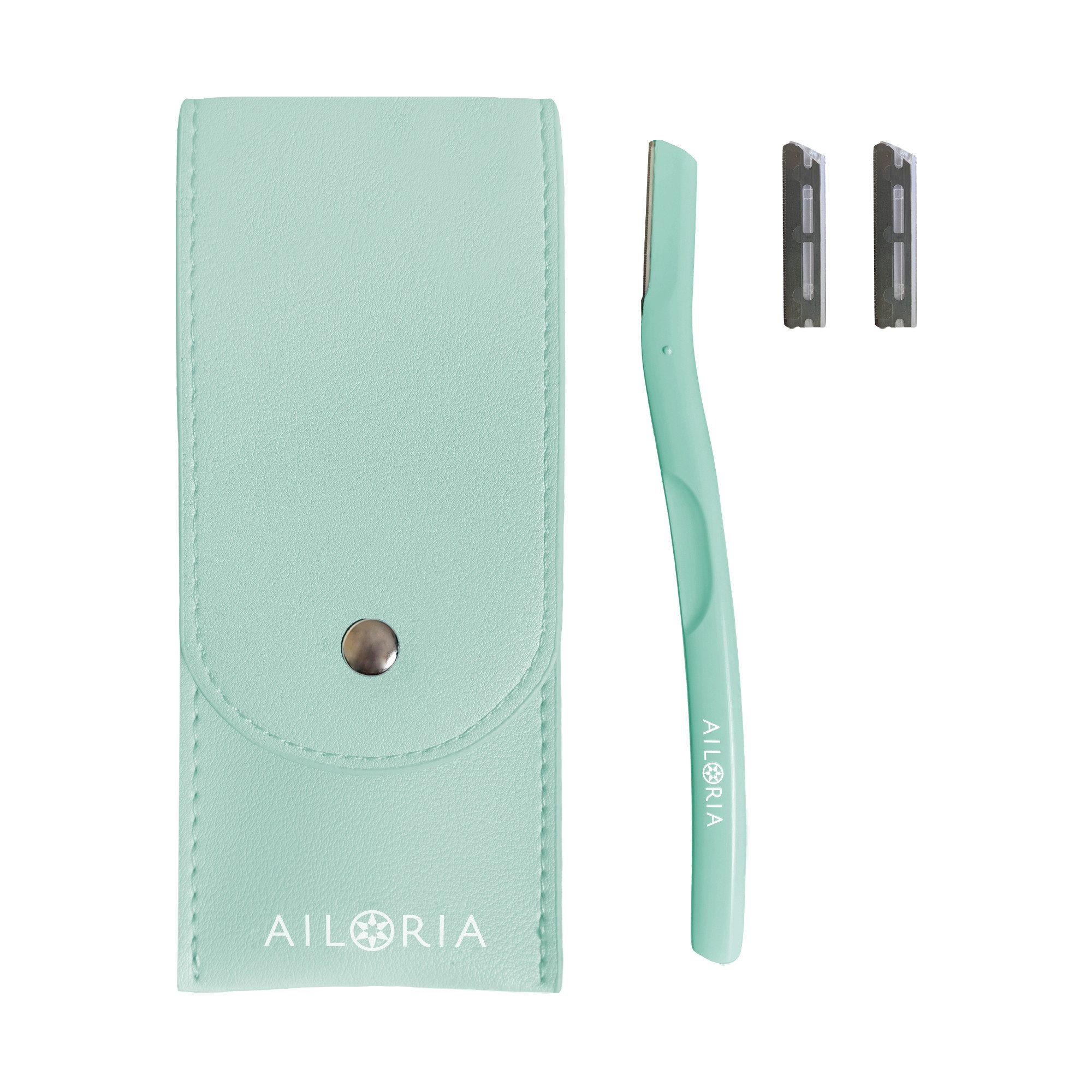 AILORIA Augenbrauenrasierer GLOW TOUCH Dermaplaning-Set