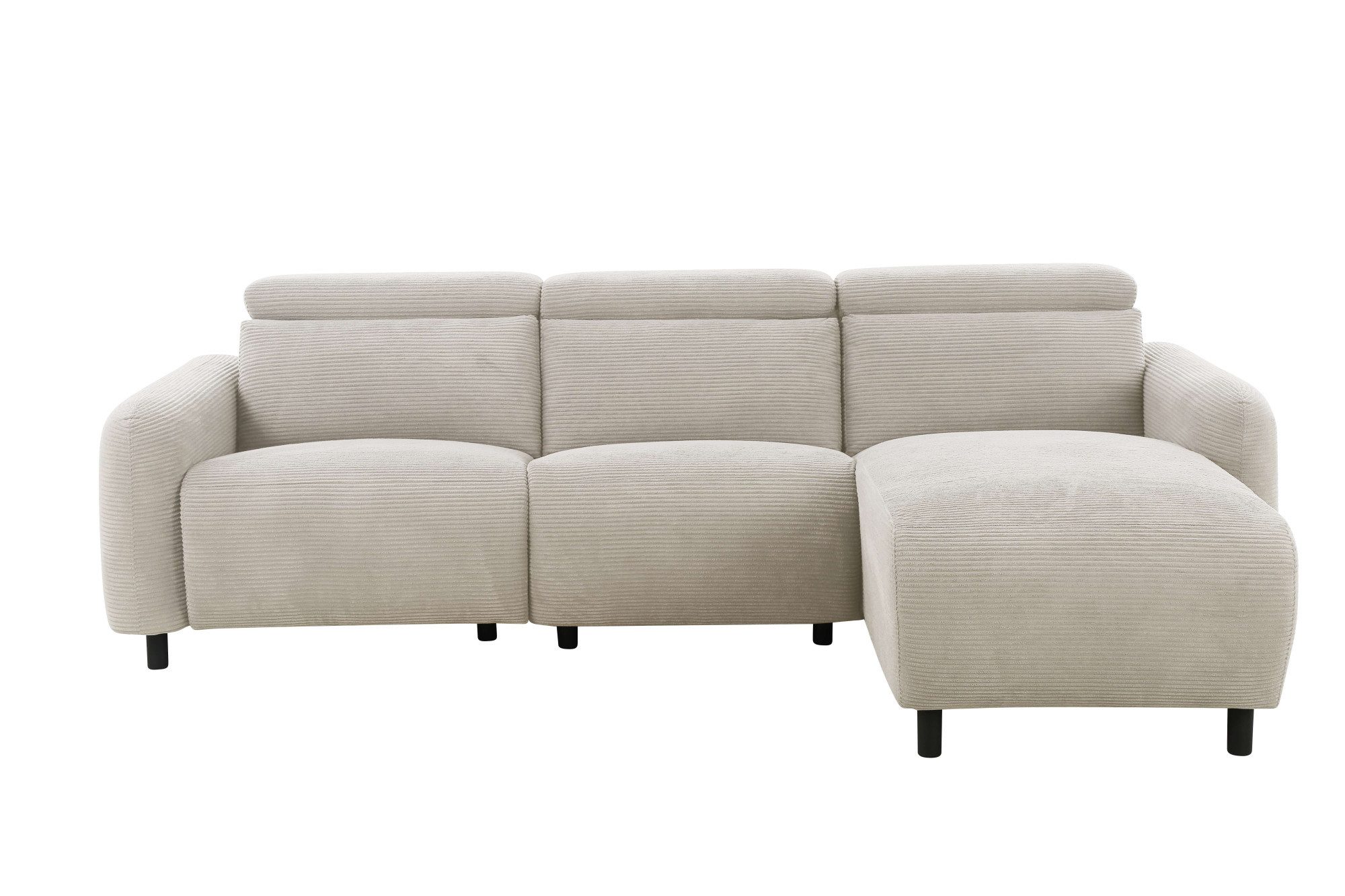 Home affaire Ecksofa SKAANE in Cord, L-Form, 274 cm, manuelle u. elektrisch günstig online kaufen