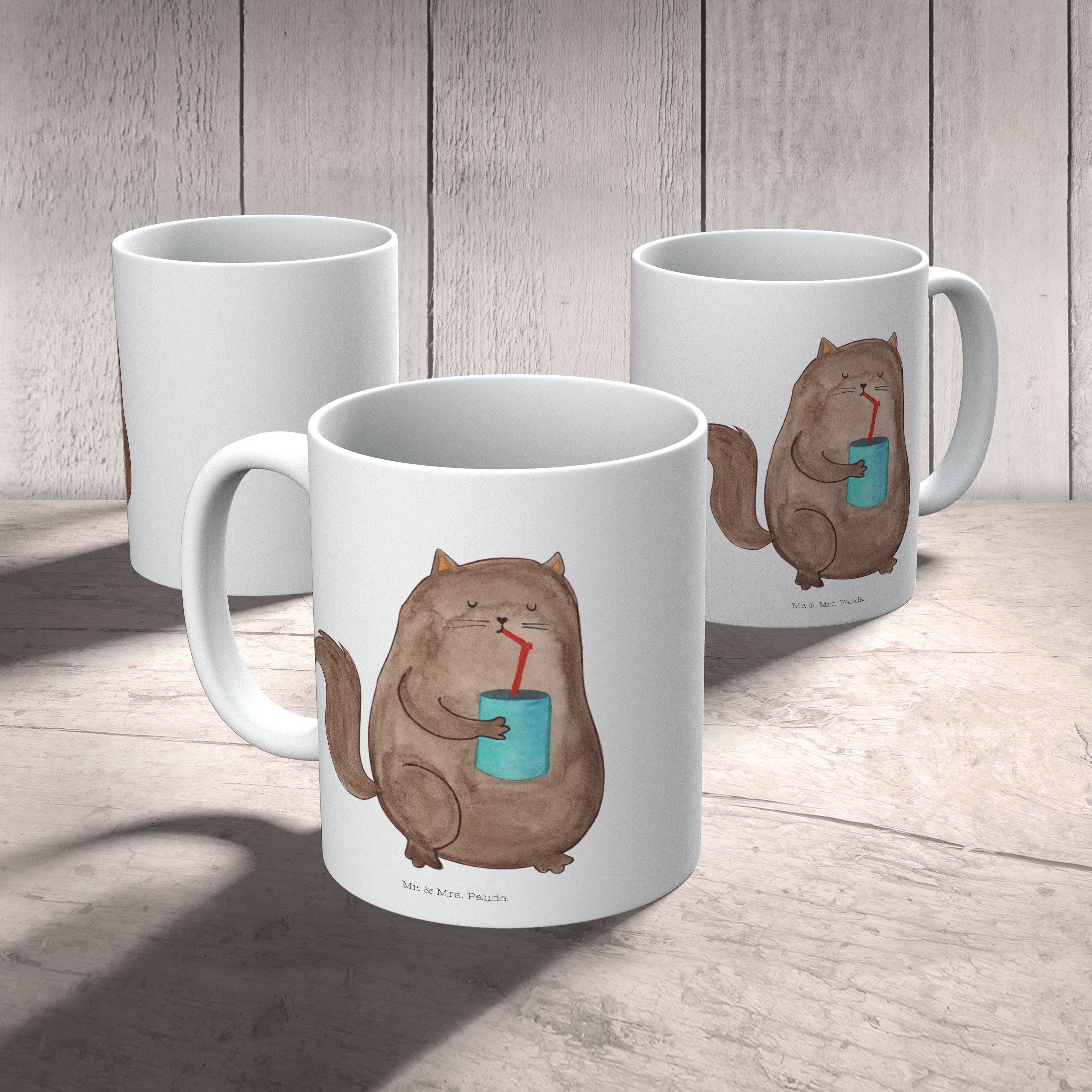 Mr. & Mrs. Katzenliebhaber, - Tasse Katze - Keramik Weiß Gesche, Dose Geschenk, Panda Katzenprodukte