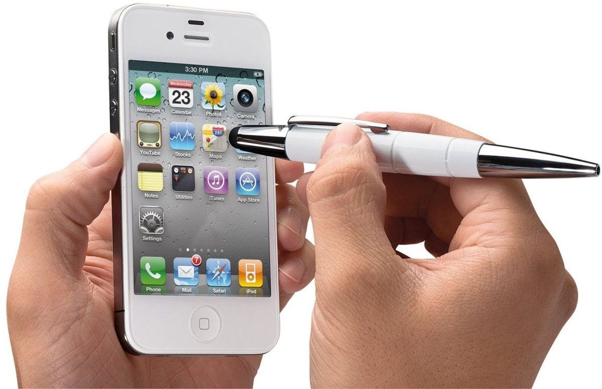 WEDO Kugelschreiber Kugelschreiber Pioneer mit Touchpen weiß (20 Stück)