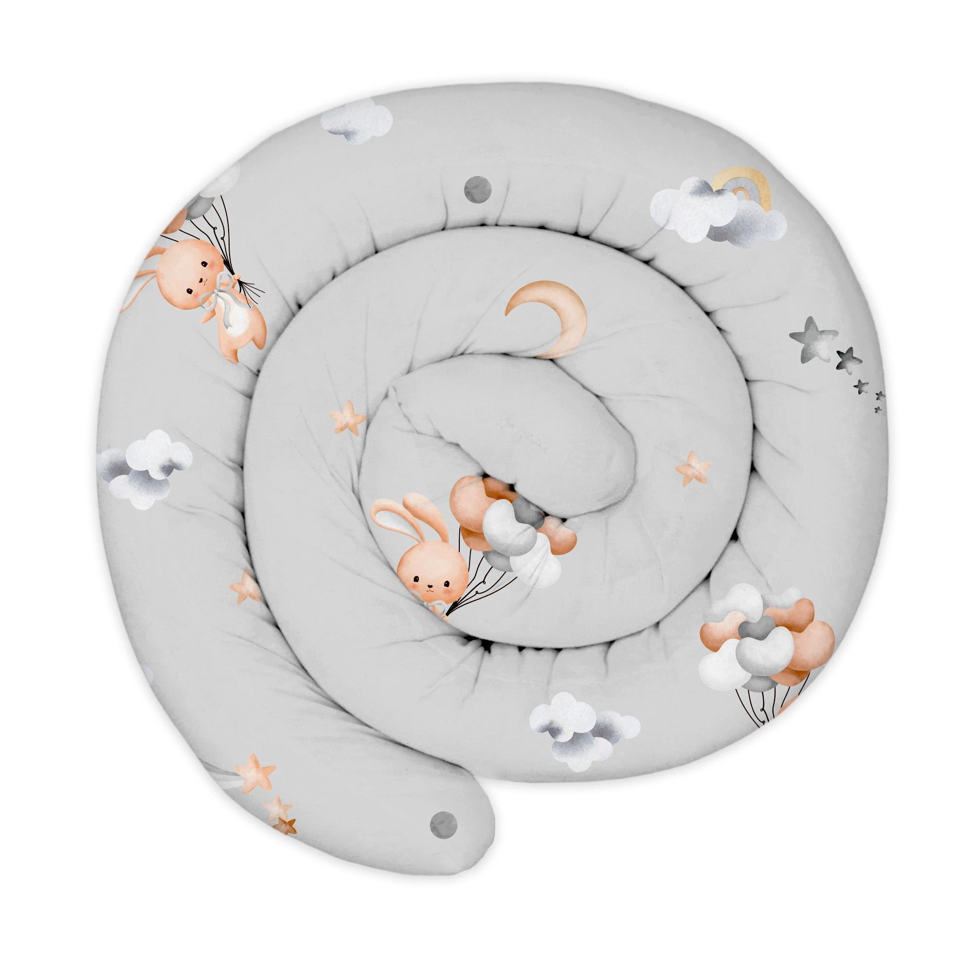 Totsy Baby Nestchenschlange XXL Bettschlange 150 cm Kaninchen