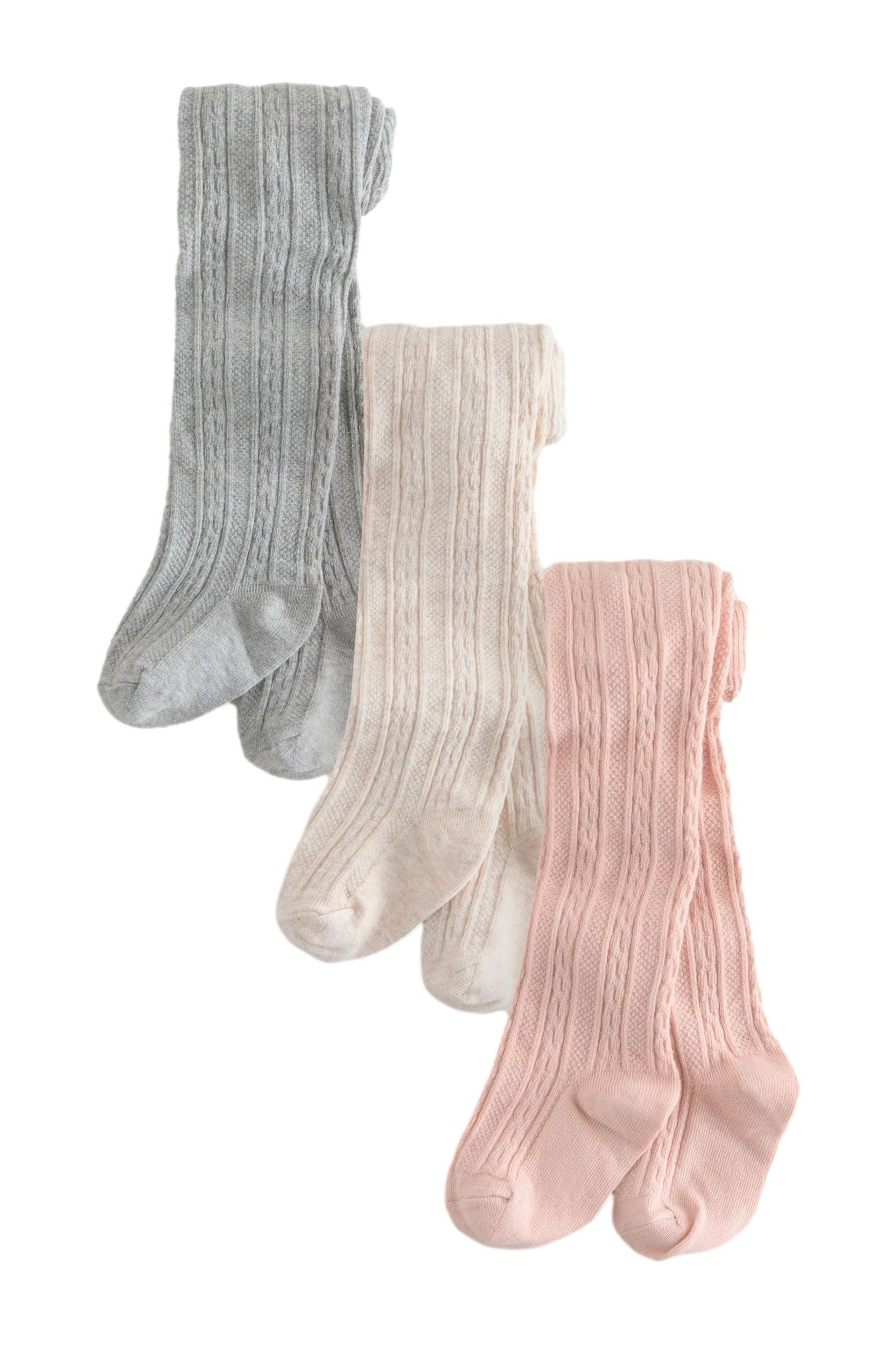 Next Strickstrumpfhose Baby-Strumpfhosen im 3er-Pack (3 St)