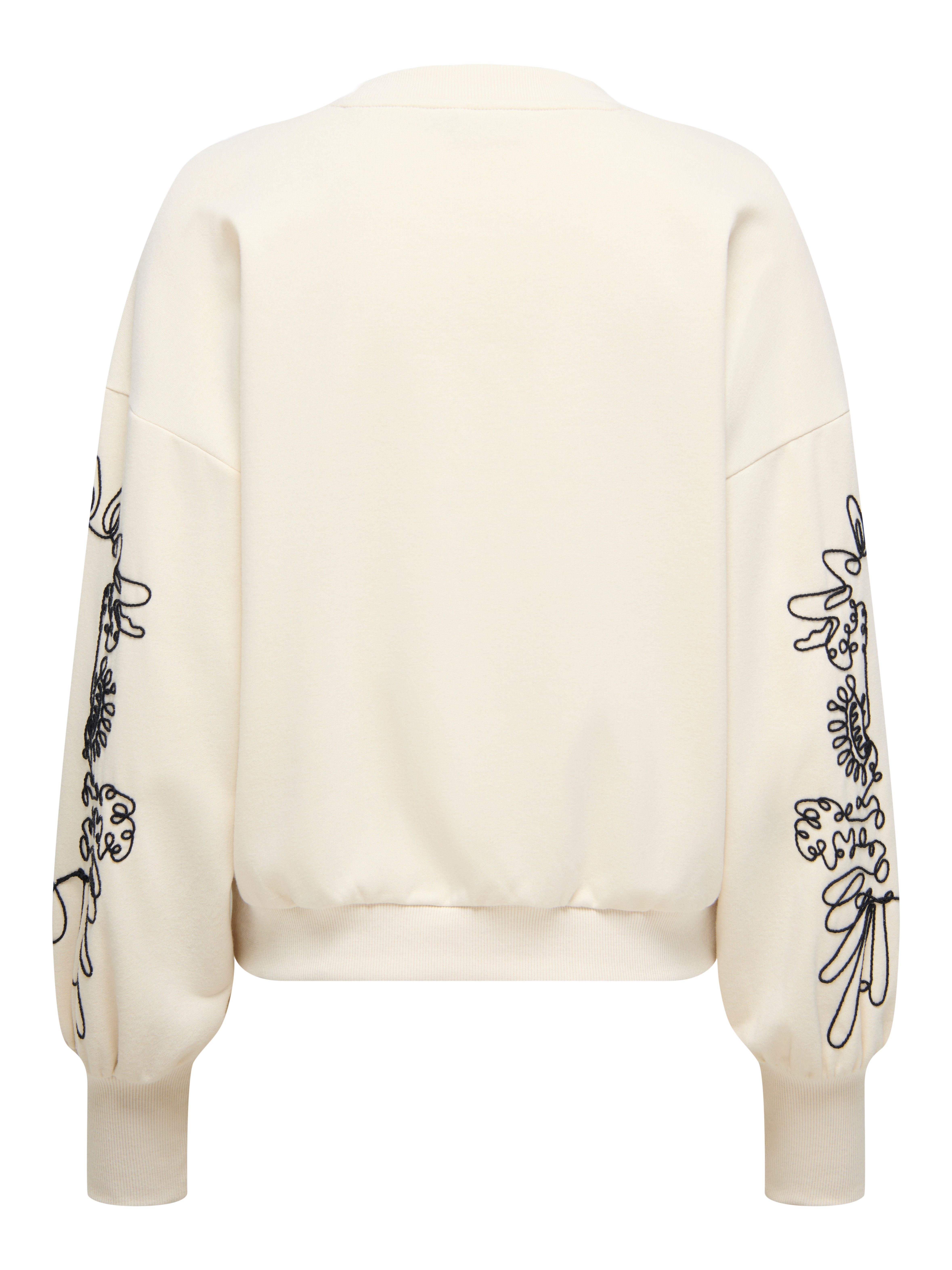 ONLY Sweatshirt ONLBROOKE L/S O-NECK DETAIL SWT NOOS günstig online kaufen