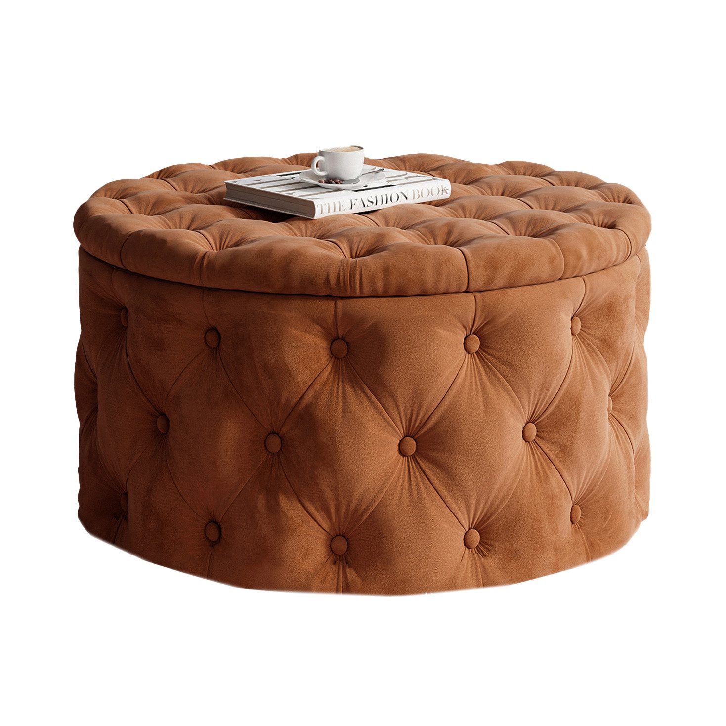Lookway Hocker CHESTERFIELD runder gesteppter mit günstig online kaufen