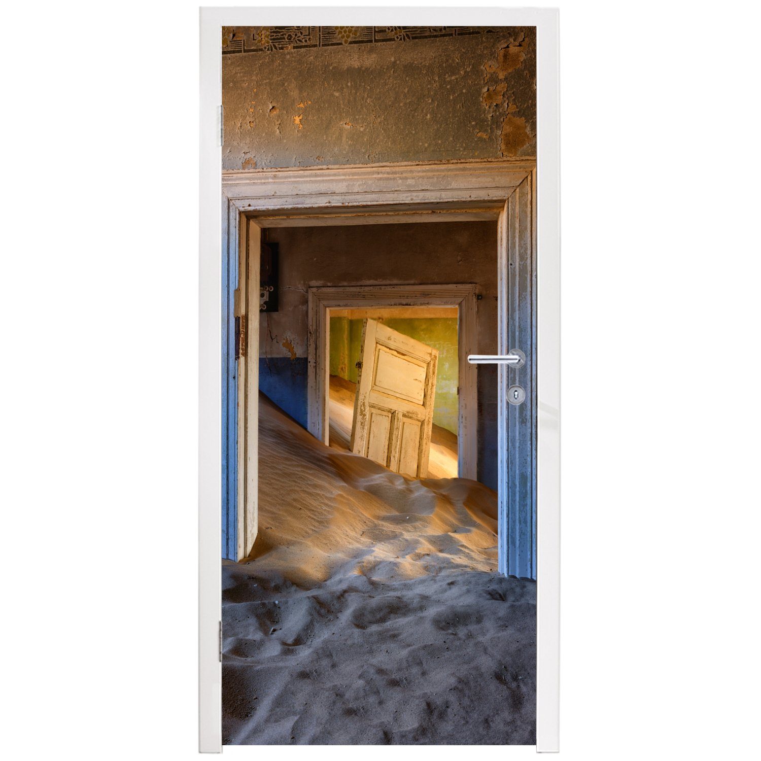 MuchoWow Türtapete Architektur - Sand für 75x205 Wüste Fototapete bedruckt, Türaufkleber, - - (1 Tür, Matt, cm Tür, St)