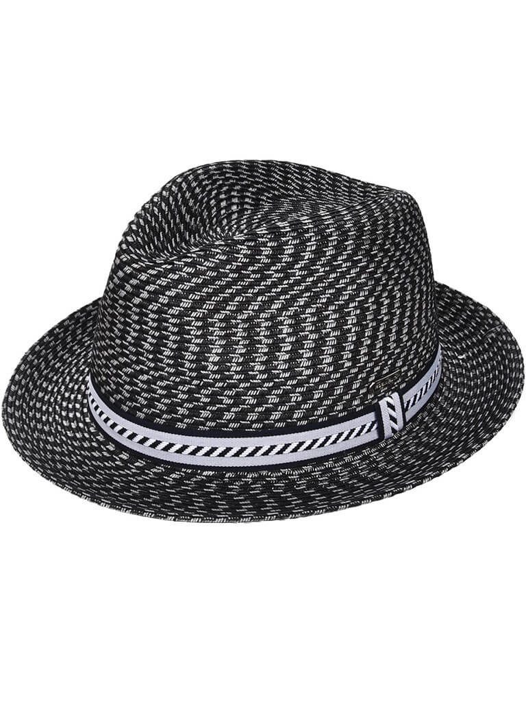 Robin Ruth Sonnenhut Gru Strohhut Gru im Trilby-Look - Trilby-Hut Strandhut Sonnenhut Krempe