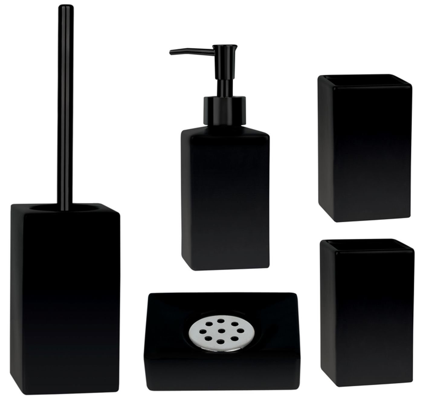 spirella Badaccessoires-Sets QUADRO-MATT, Zubehör-Set aus hochwertiger günstig online kaufen