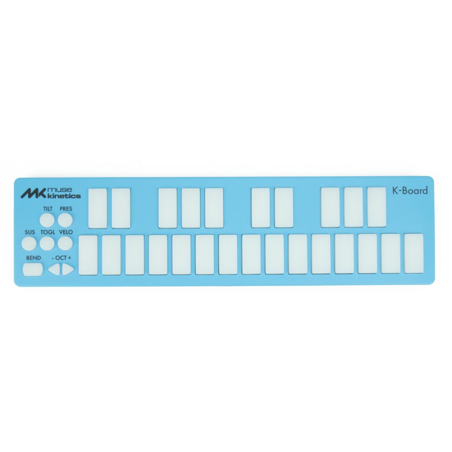Keith McMillen Muse Kinetics MIDI-Controller K-Board Aqua Digitales Aufnahmegerät (Tragbarer Mini-MPE-MIDI-Keyboard-Controller)