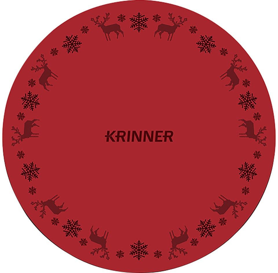 Krinner Weihnachtsbaumdecke Krinner Weihnachtsbaumunterlage Ø 60 cm rot