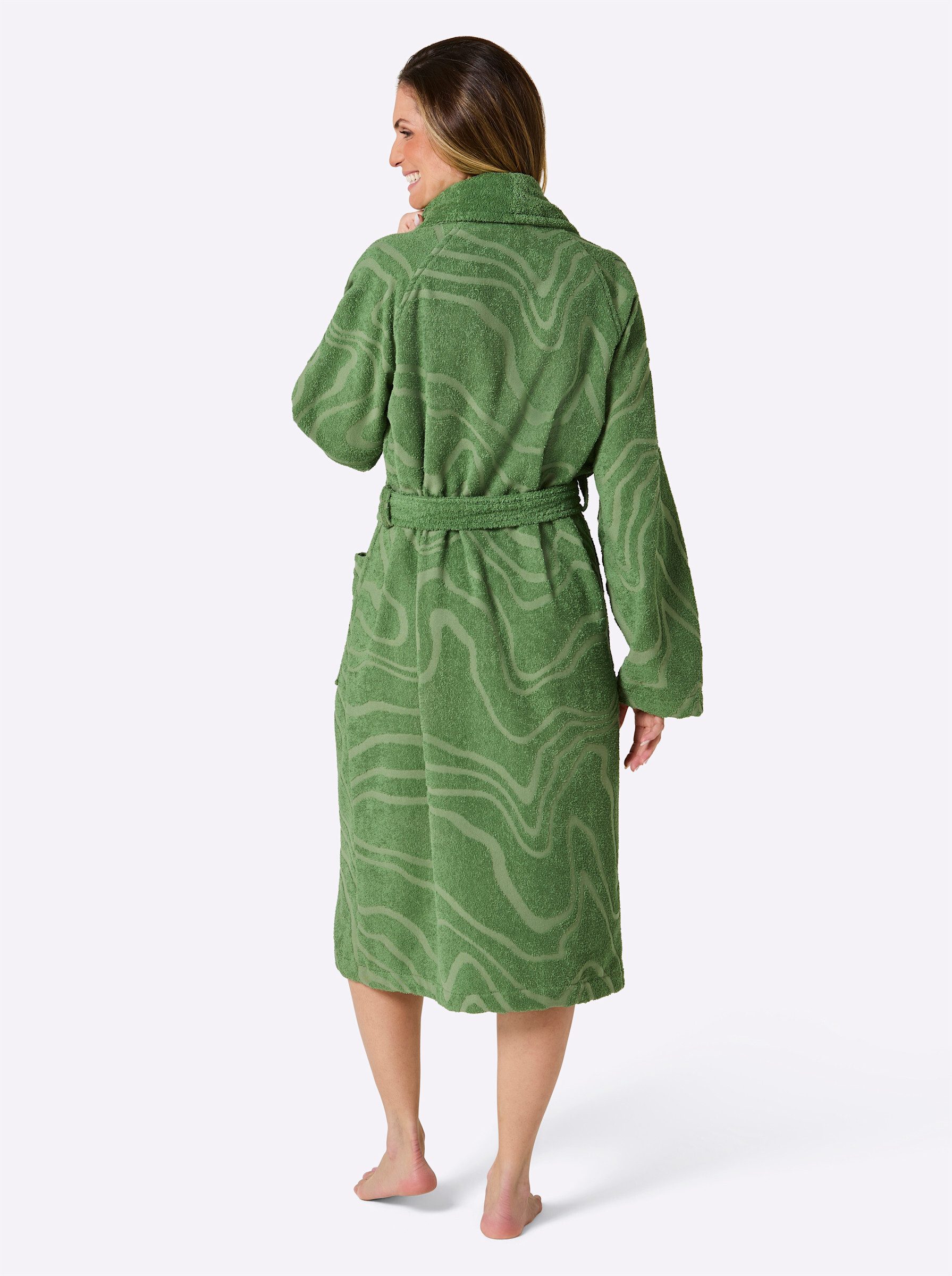 Plantier Damenbademantel Bademantel ., Baumwolle, Bindeband günstig online kaufen