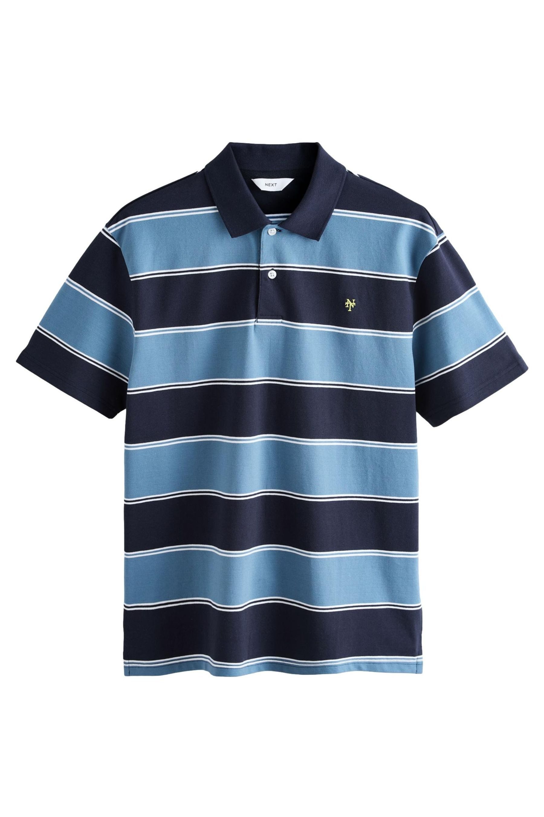 Poloshirt Poloshirt mit horizontalen Streifen