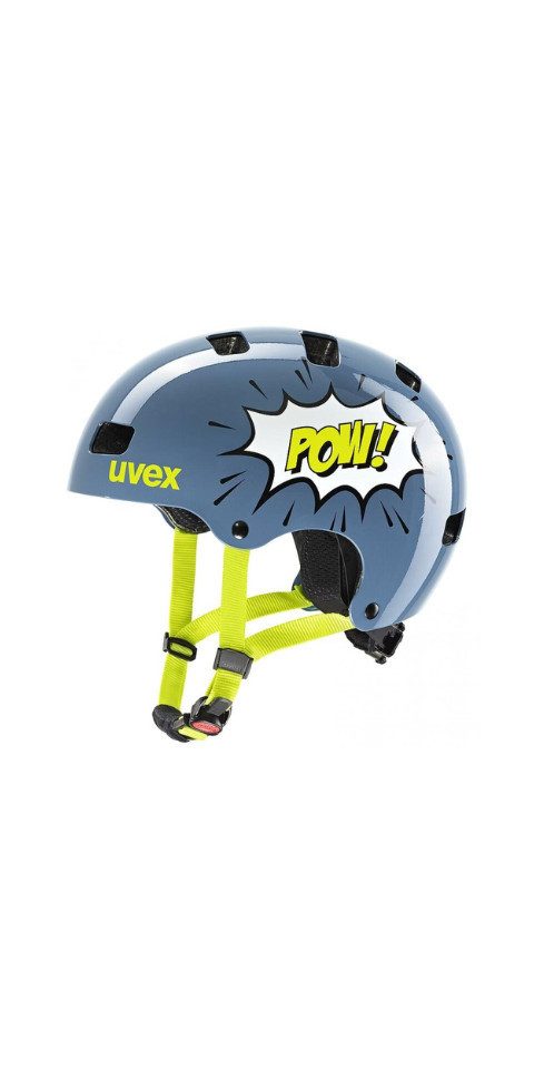 Kinderfahrradhelm uvex kid 3 stone blue pow, Hartschalen-Kinderfahrradhelm, Размер 55-58 (1-tlg)