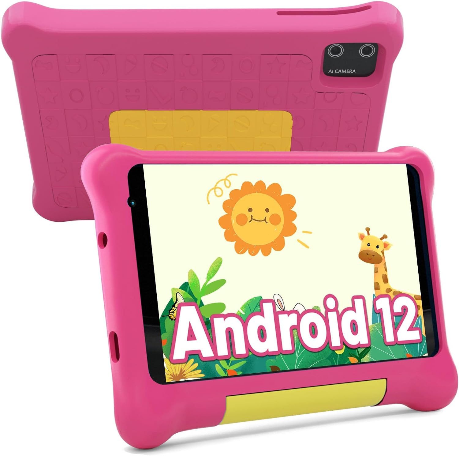 Fullant GMS-Zertifizierung Tablet (7", 32 GB, Android 12, 2,4G+5G, Tabletfür Kinder,Dual-Kamera, Spiele,Kindersicherung,Kidoz installiert)