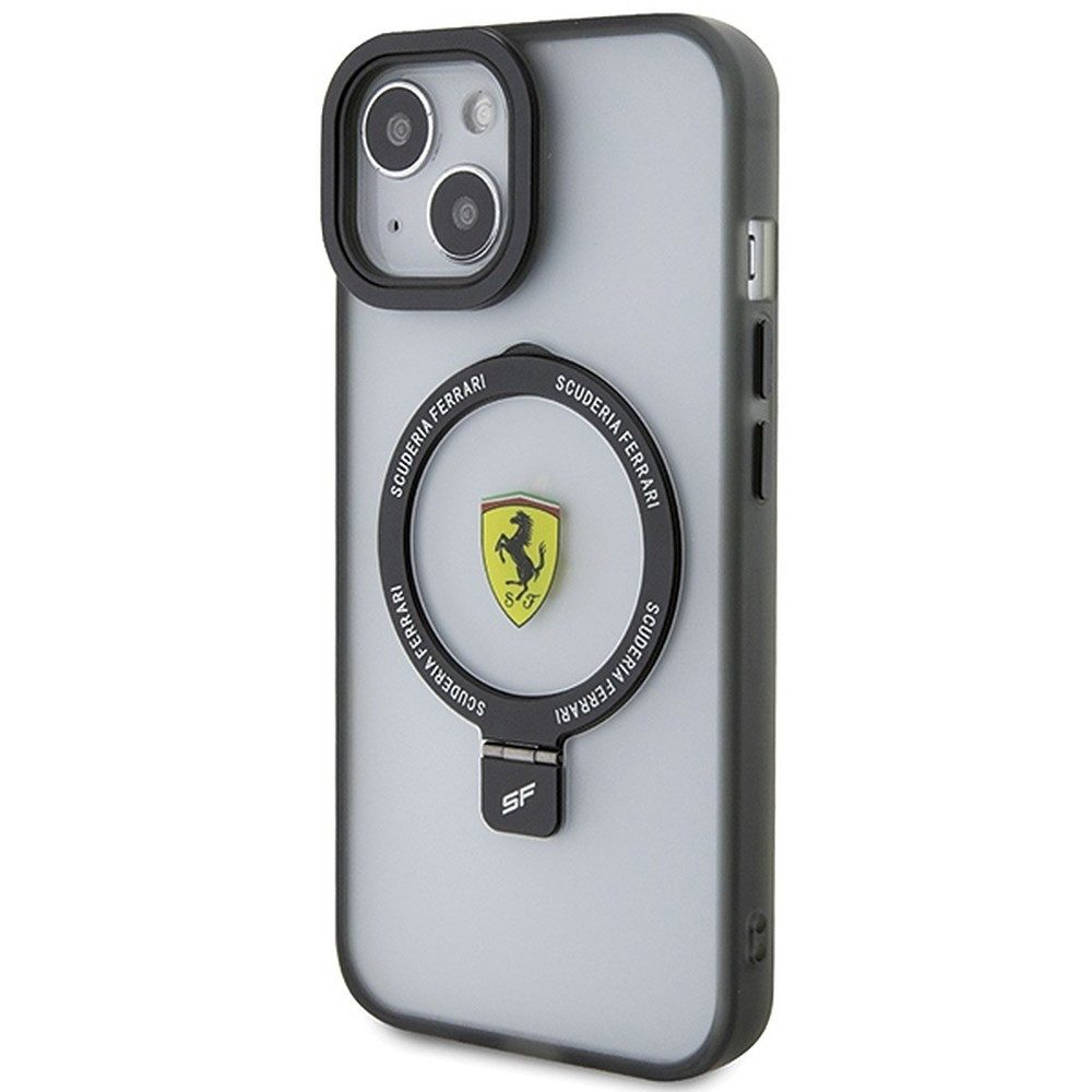 Ferrari Handyhülle Ständer Schutzhülle 6,1 Zoll, MagSafe, Ständerfunktion, mattiert, Lizenzware