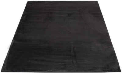 Hochflor-Teppich TOPIA 400, Carpet City, rechteckig, Höhe: 21 mm, Kunstfell-Teppich mit Kaninchenfell-Optik, Wohnzimmer, Schlafzimmer