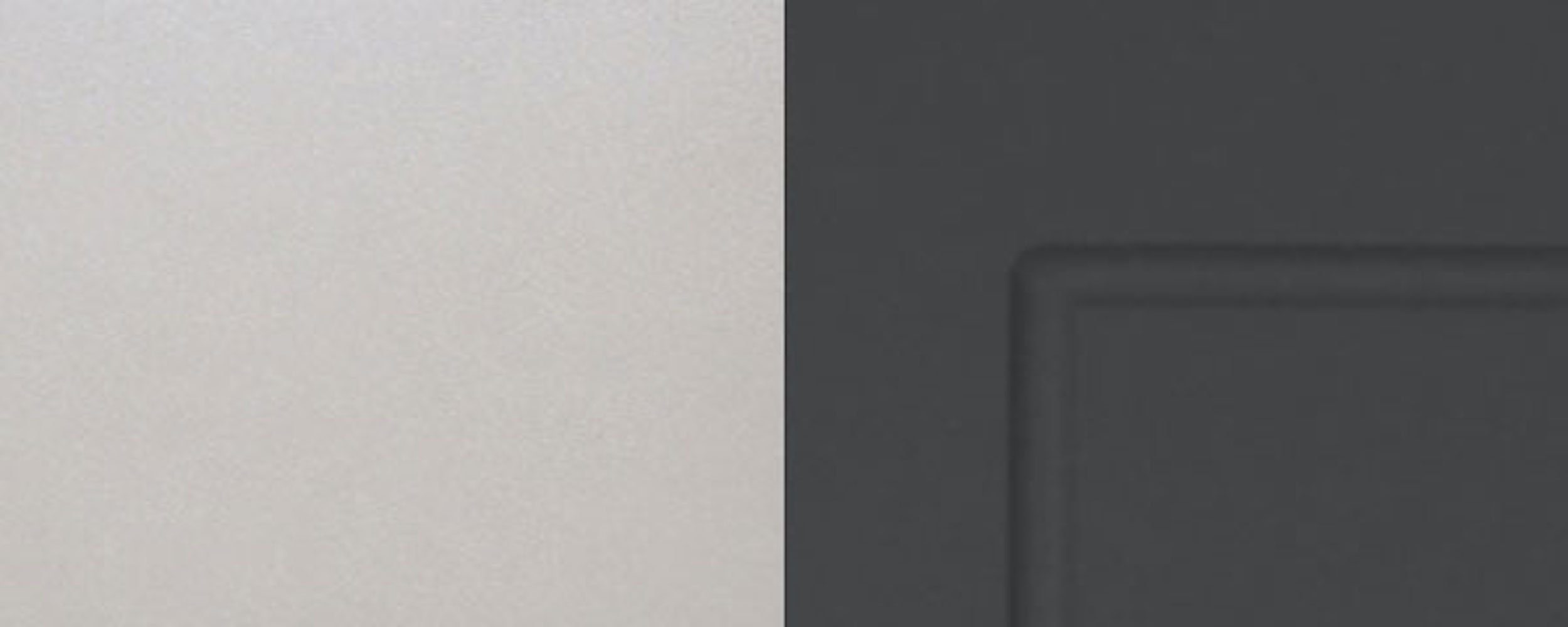 mit matt graphit Front- Kvantum Klapphängeschrank Korpusfarbe Feldmann-Wohnen Klapptür (Kvantum) 50cm 1 wählbar und