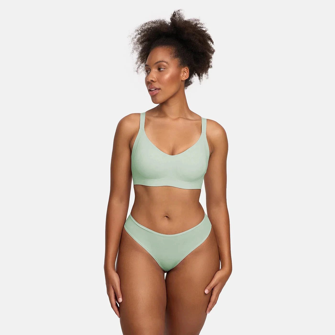 cfab (creamy fabrics) Tanga Tanga, 3er Pack-Sage Green-XS