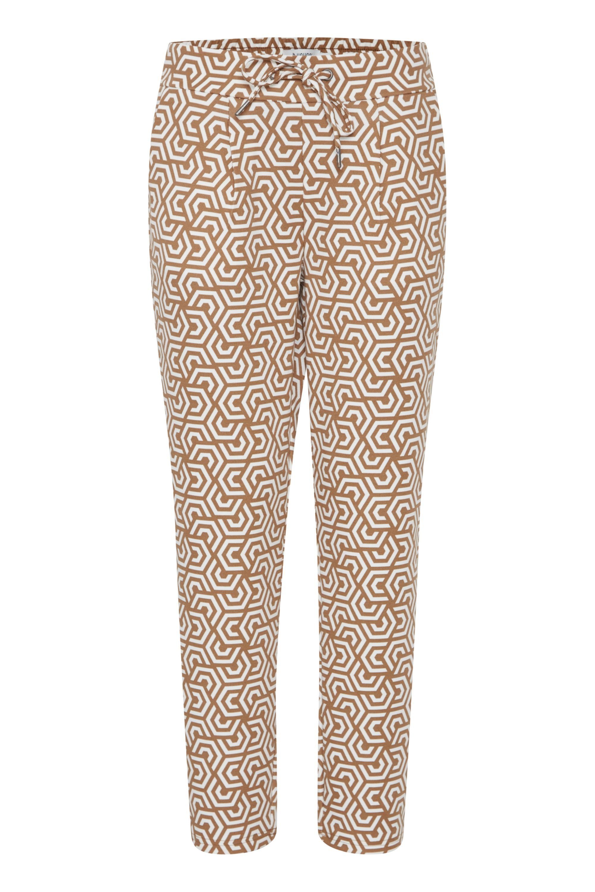 b.young Stoffhose BYRIZETTA AOP PANTS Mix Toasted Coconut (201687) - 20812836