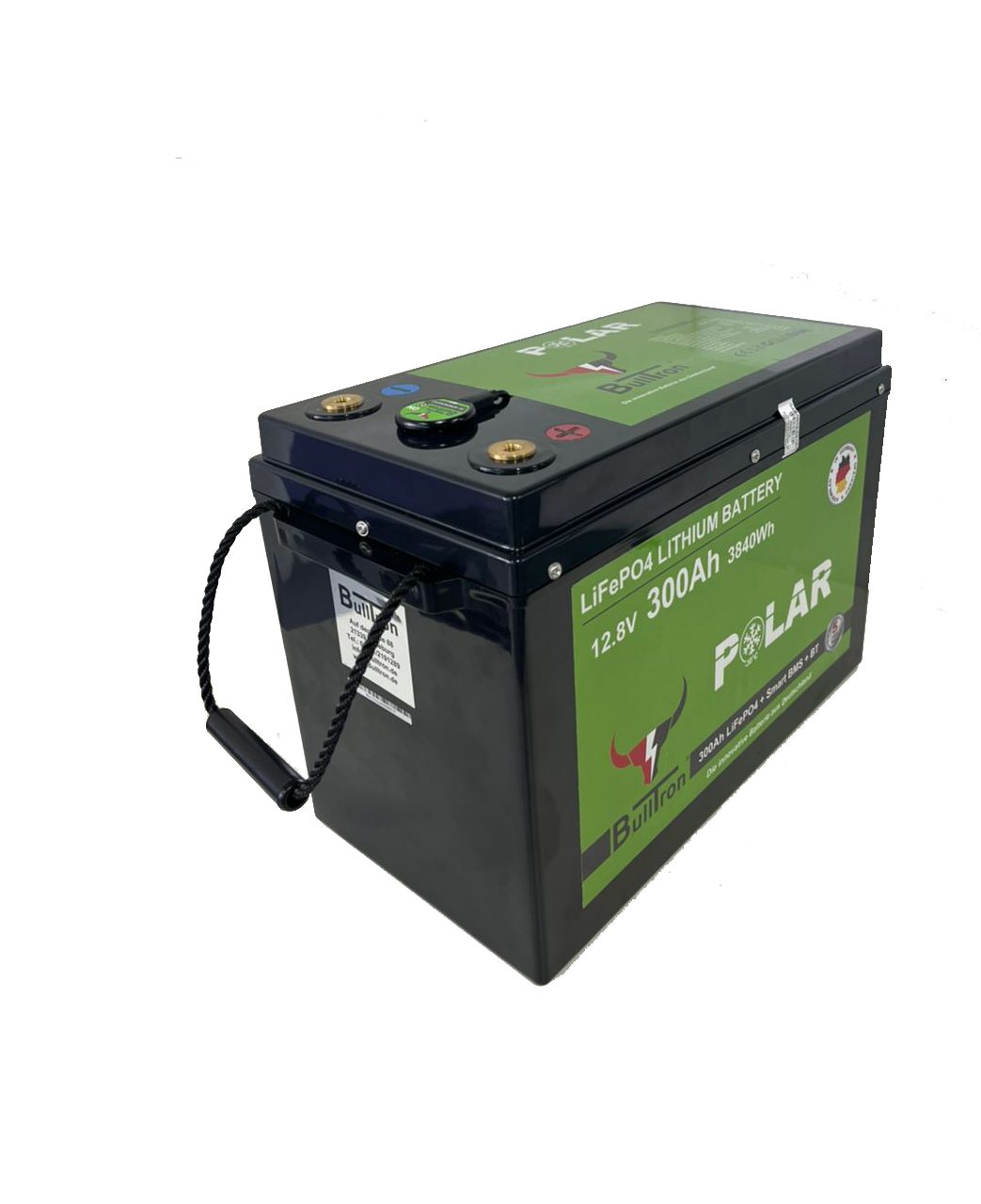 BullTron BullTron 300Ah 12,8V Polar LiFePO4 Akku inkl. Smart BMS Bluetooth App Batterie
