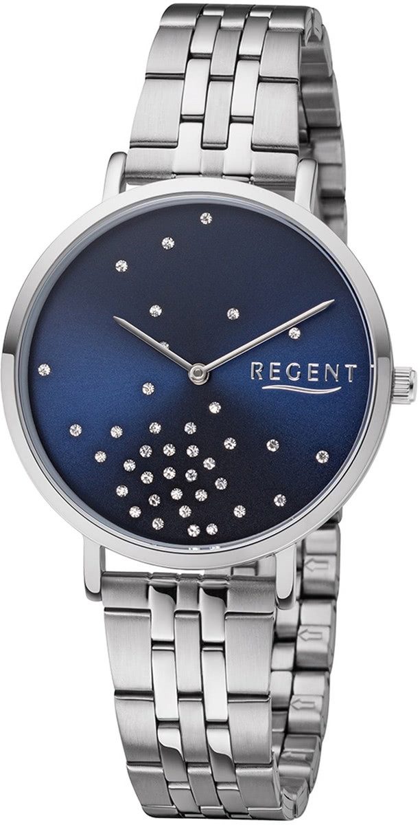 Quarzuhr Regent Damen Uhr BA-594 Edelstahl