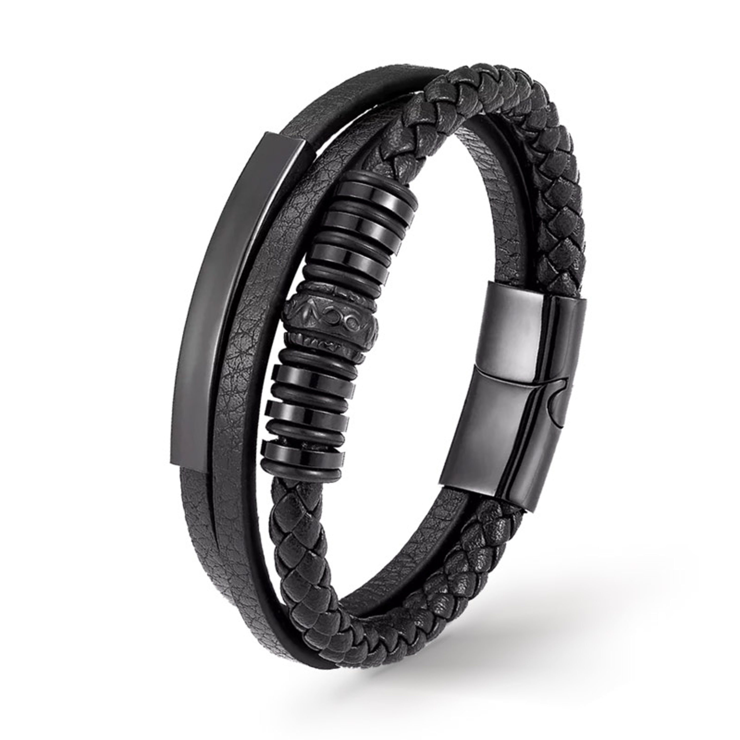 UNIQAL.de Lederarmband Lederarmband Herren "GRAPHICS" geflochten, günstig online kaufen