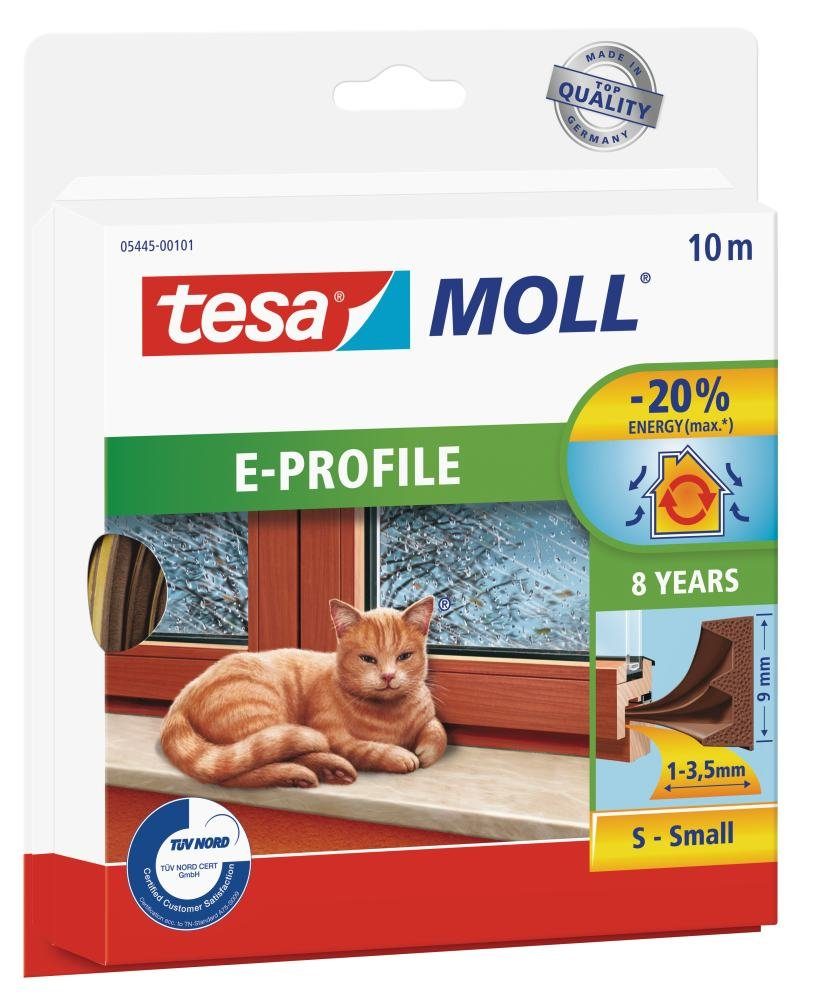 tesa Türbodendichtung tesa Moll E-Profil Classic 10 m, braun