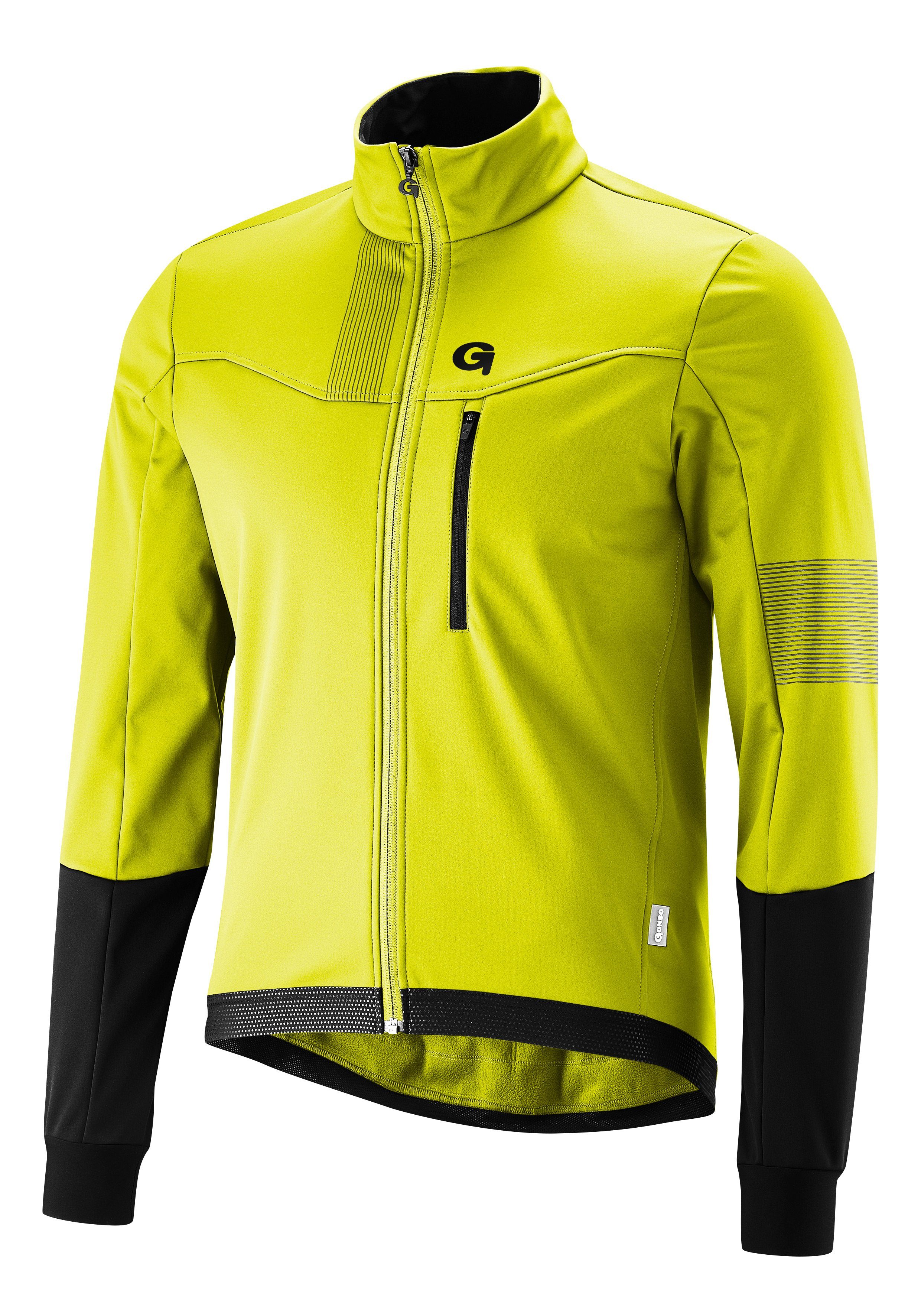 Gonso Fahrradjacke Valaff Herren Softshell-Jacke, Windjacke atmungsaktiv und wasserabweisend