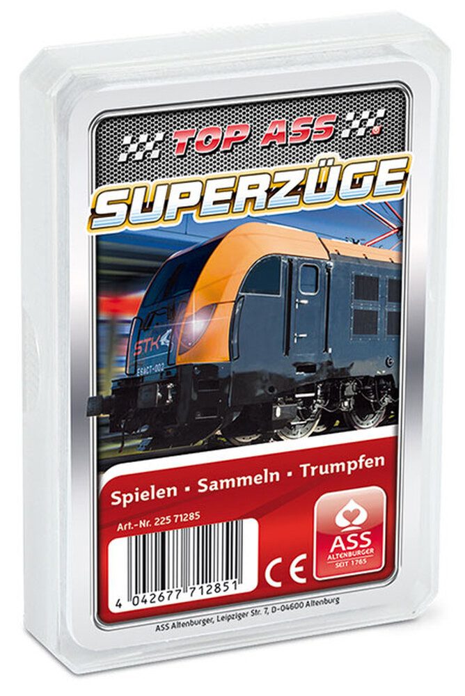 Cartamundi Spiel TOP ASS - Superzüge Quartett