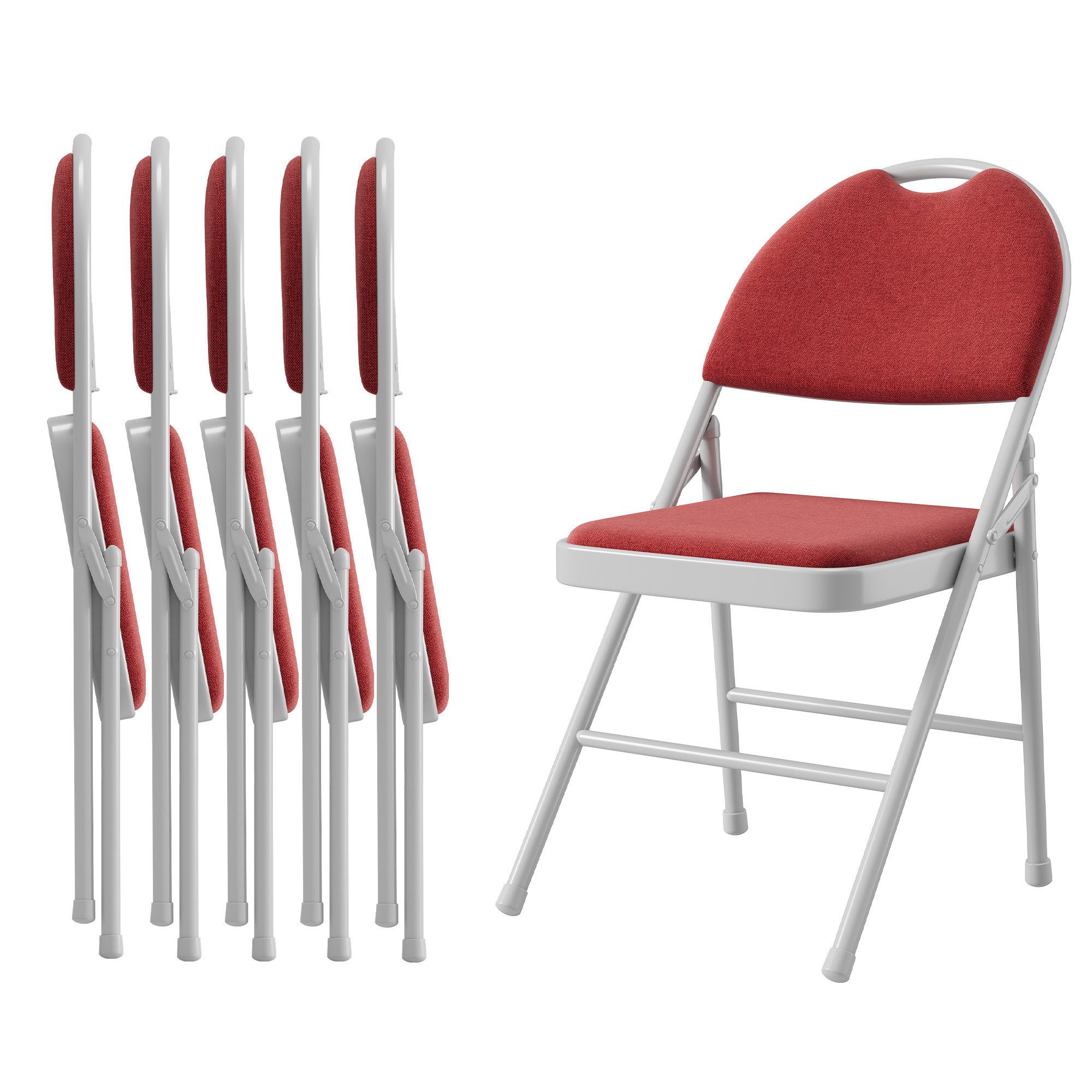 GarveeMore Klappstuhl Gästestuhl Klappstuhl Campingstuhl 2/4/6er Set Gartenstuhl (6 St)