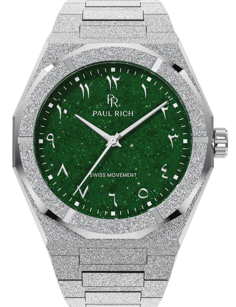 Paul Rich Quarzuhr Paul Rich PR-45269 Herrenuhr Frosted Star Dust II Emerald Mirage 43mm Paul Rich PR-45269 Herrenuhr Frosted Star Dust II Emerald Mirage 43mm 5ATM