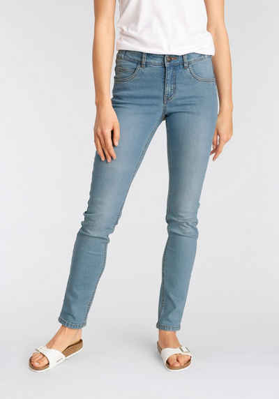 Arizona Slim-fit-Jeans »Svenja - Bund mit seitlichem Gummizugeinsatz« High Waist