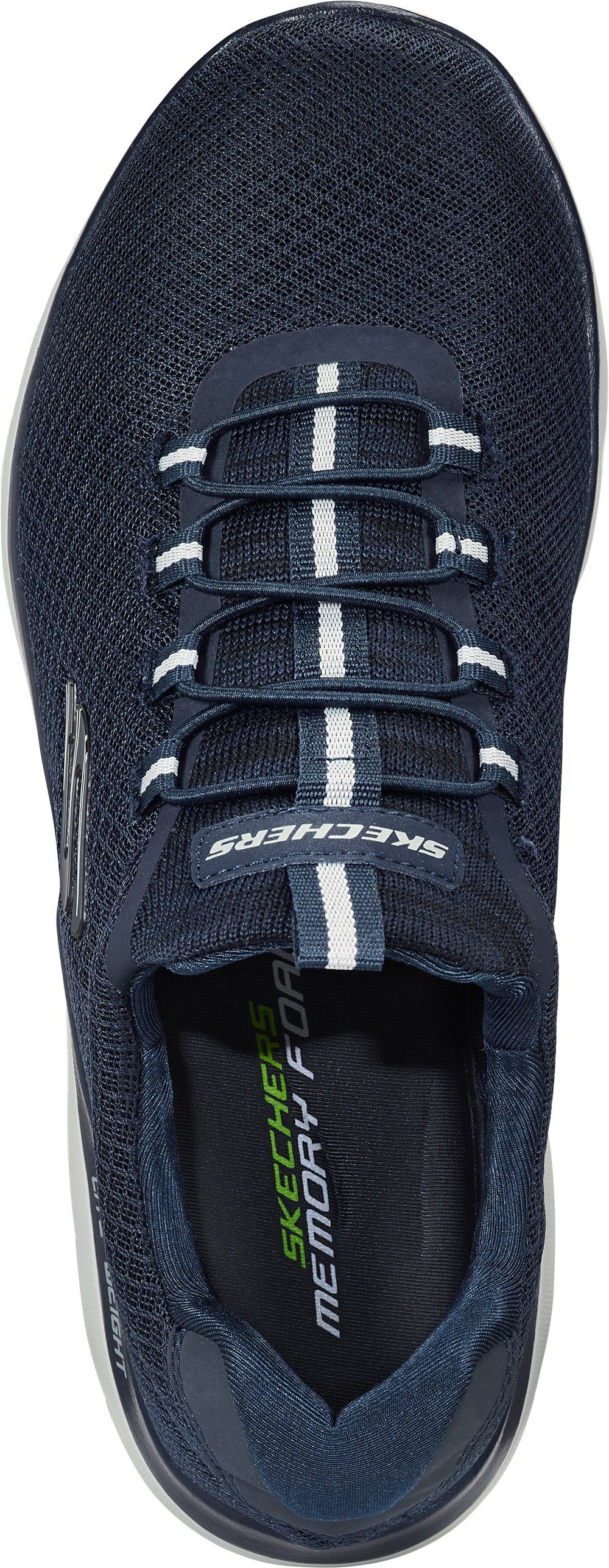 Skechers Slip-On Sneaker aus Flachstrick-Mesh mit bequemer Memory-Foam-Innensohle – Bild 5 von 5