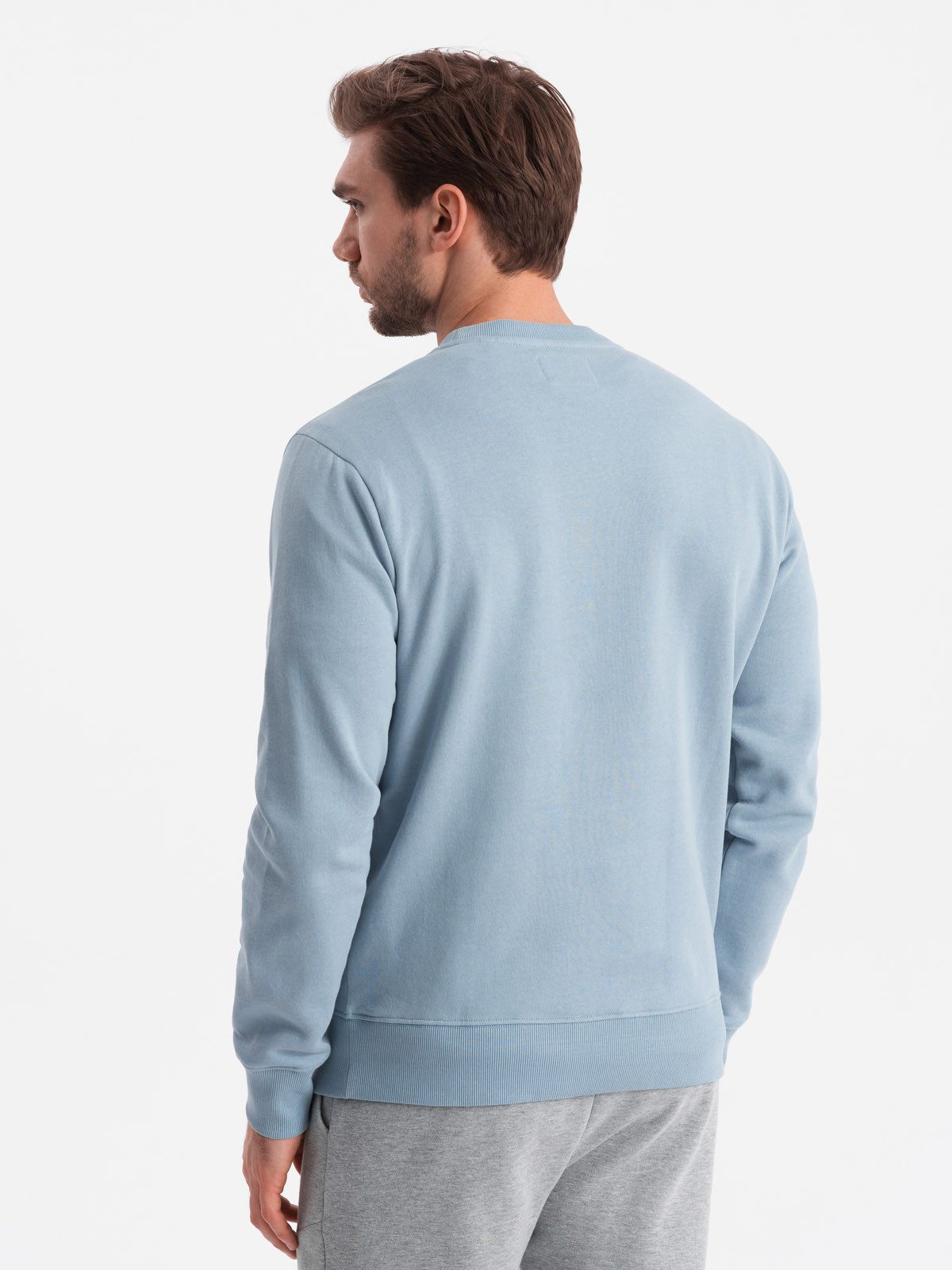 OMBRE Sweatshirt Herren BasicSweatshirt mit Rundhalsausschnitt
